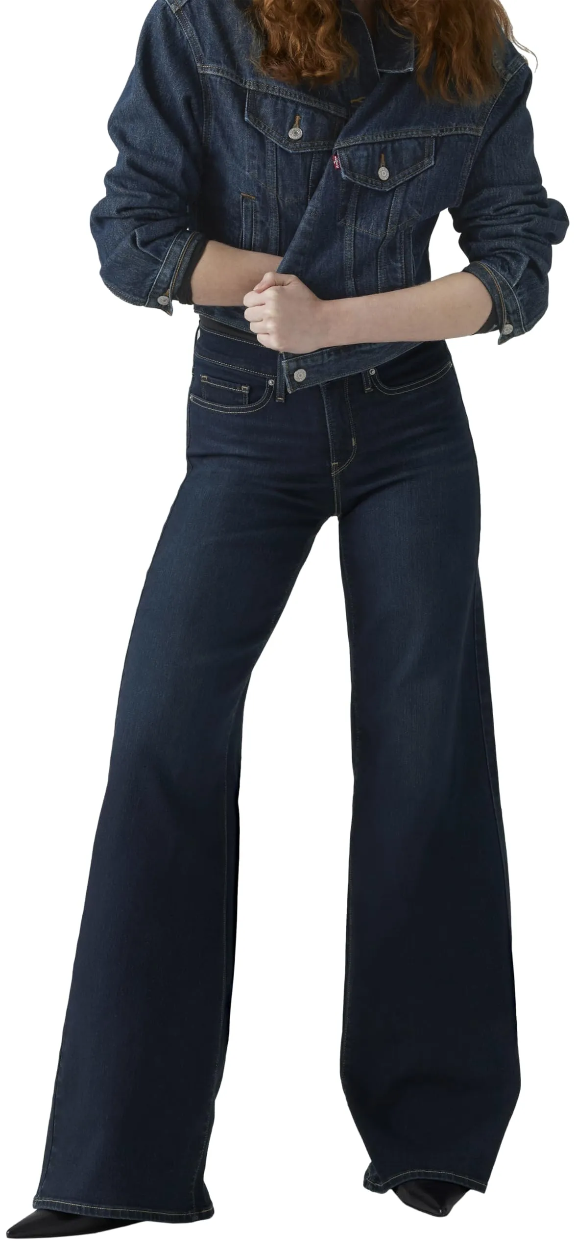 Levi's 318 Shaping Wide Leg Jeans, Opportunità, 27W x 32L - immagine 3