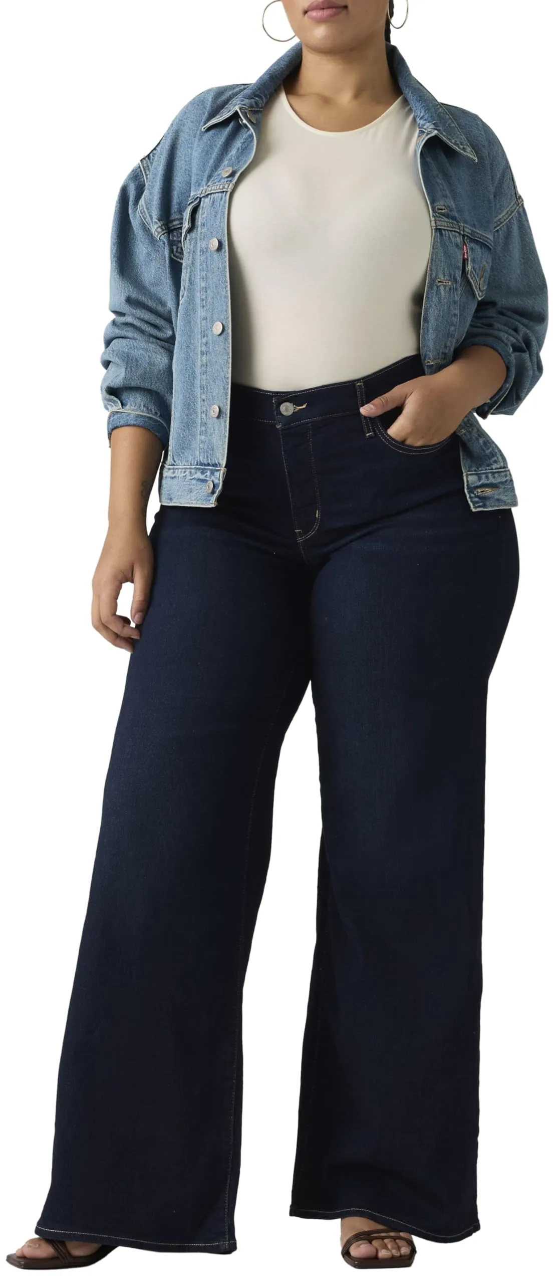 Levi's Jeans da Donna 318 Gamba Larga Modellante, 26W x 30L - immagine 8