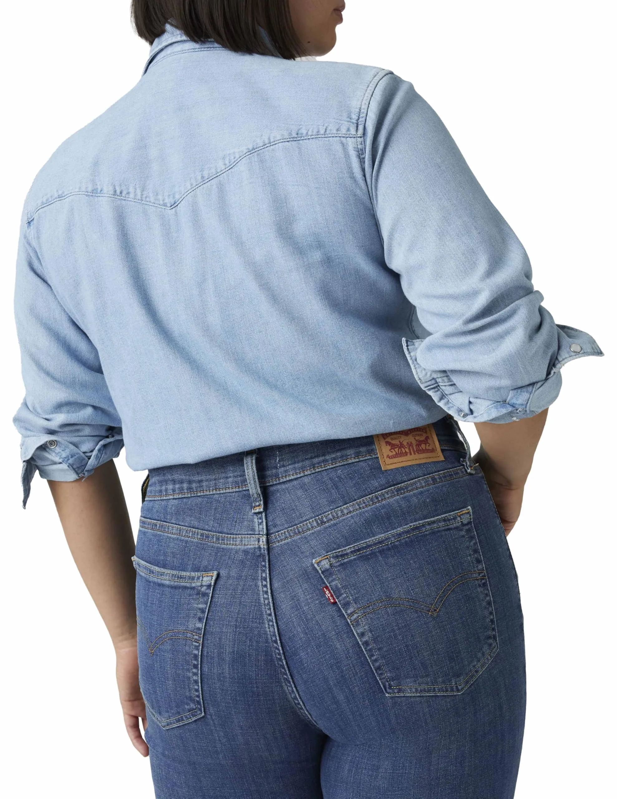 Levi's 724 High Rise Straight Jeans Donna, Way Back, 25W / 32L - immagine 9