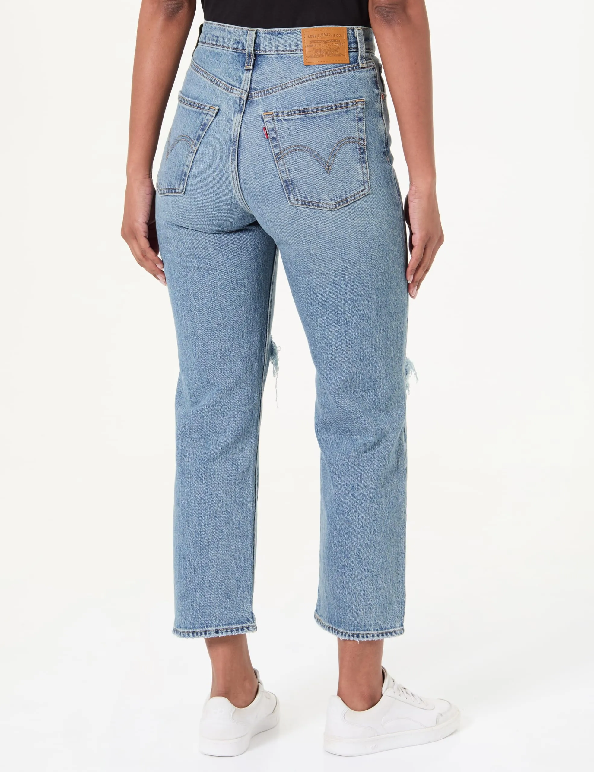 Levi's Ribcage Straight Ankle Jeans, Queen Mother, 26W / 27L - immagine 2