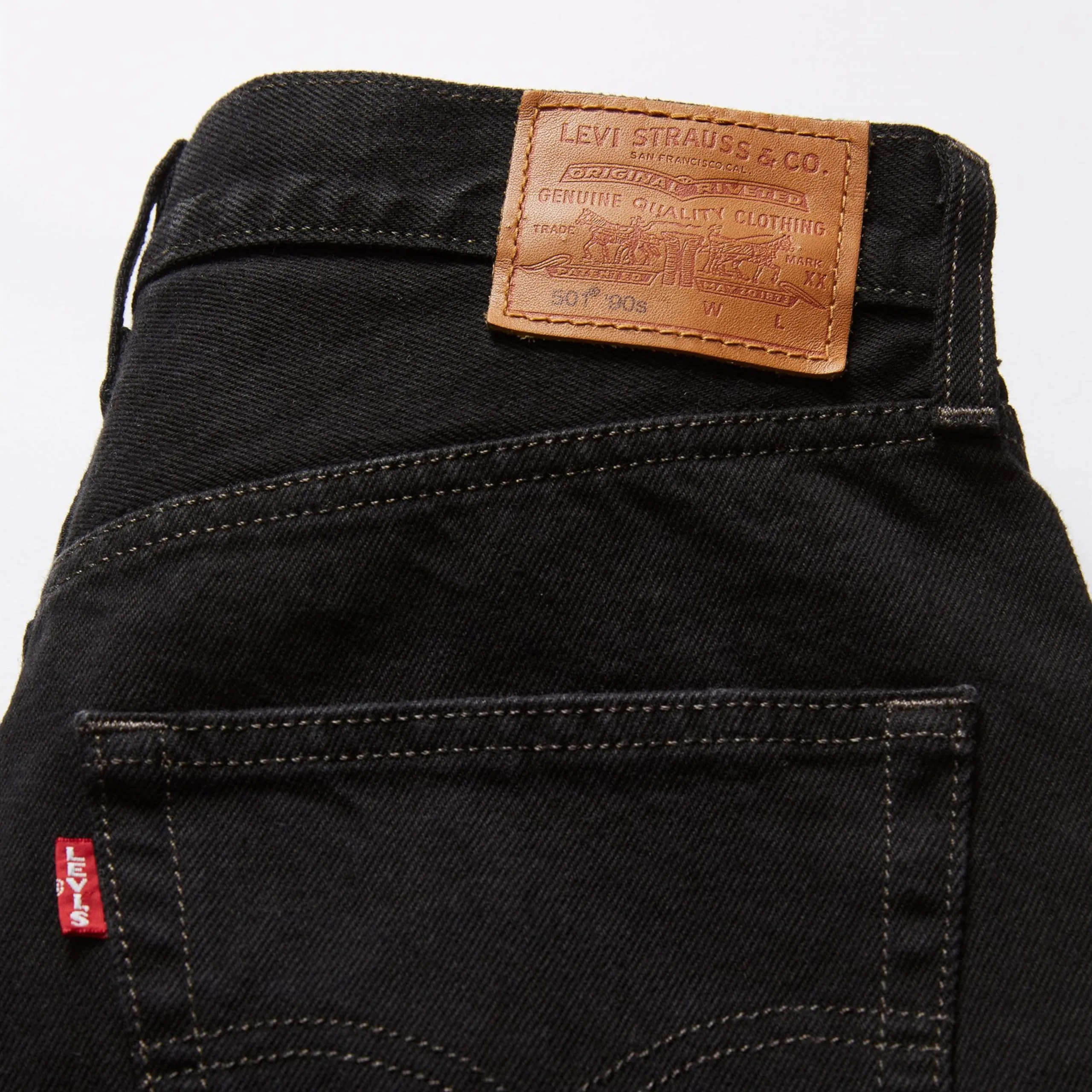 Levi's 501 '90s Jeans, Blacktop Rinsed, 25W x 34L - immagine 8