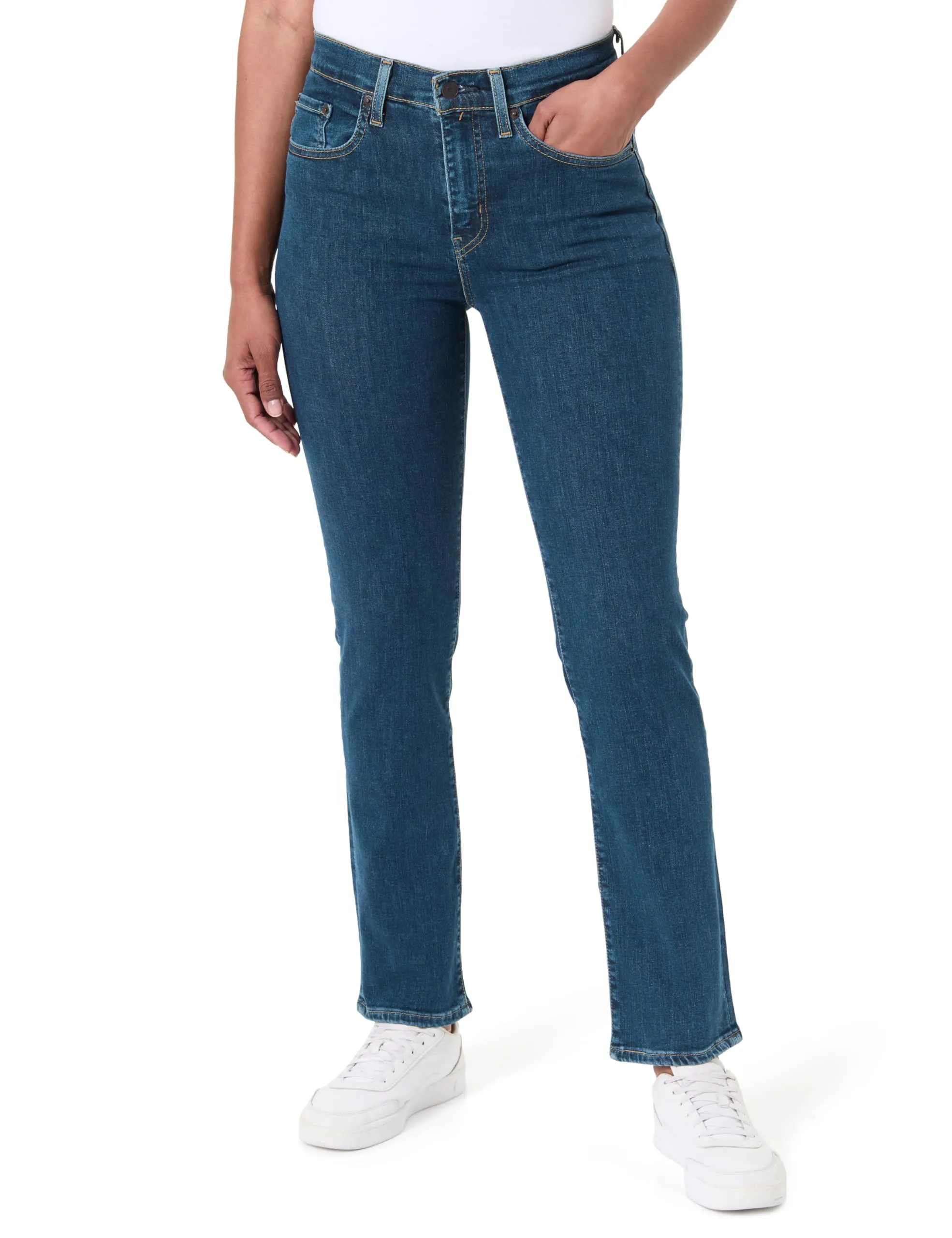 Levi's 724 High Rise Straight Jeans Donna, Torn Ball Gown, 29W / 30L - immagine 1