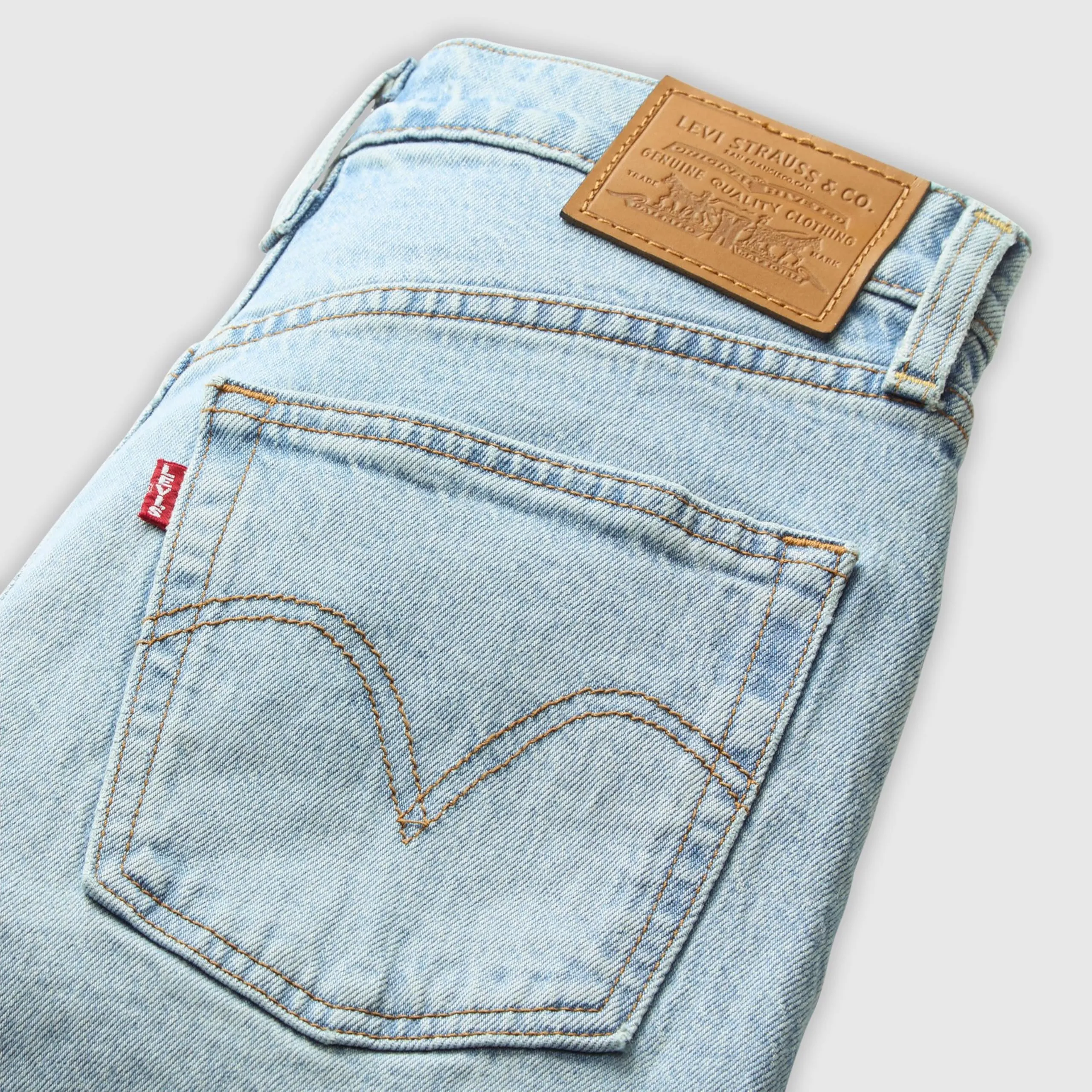 Levi's Ribcage Full Length Jeans, Blasted Stone Clean, 28W x 30L - immagine 6