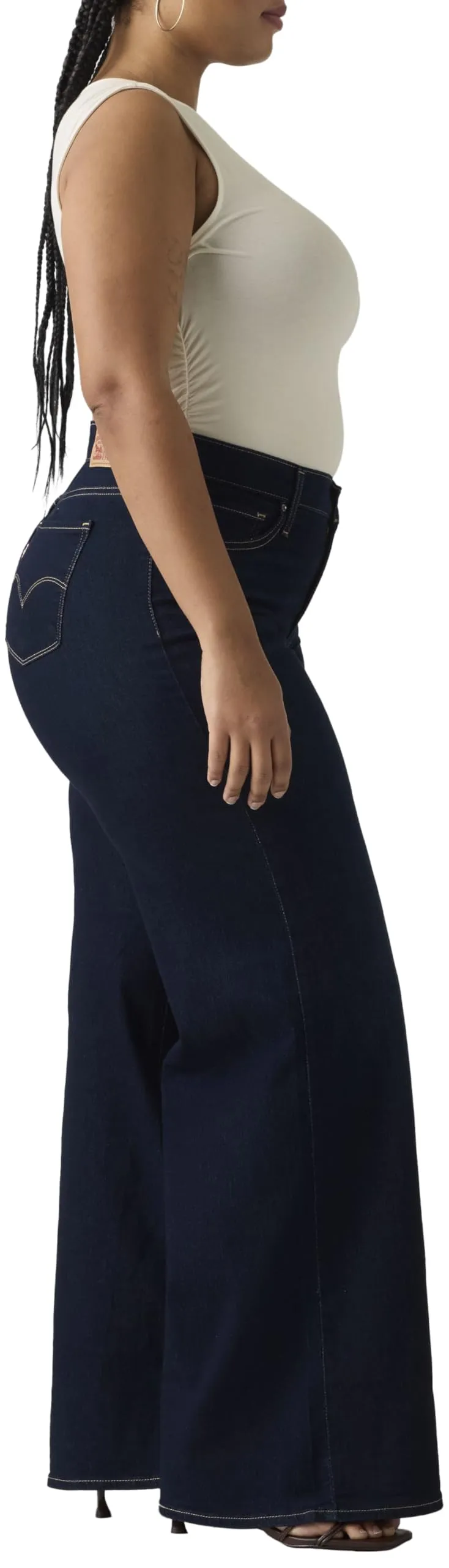 Levi's 318 Shaping Wide Leg Jeans, Opportunità, 28W x 30L - immagine 2