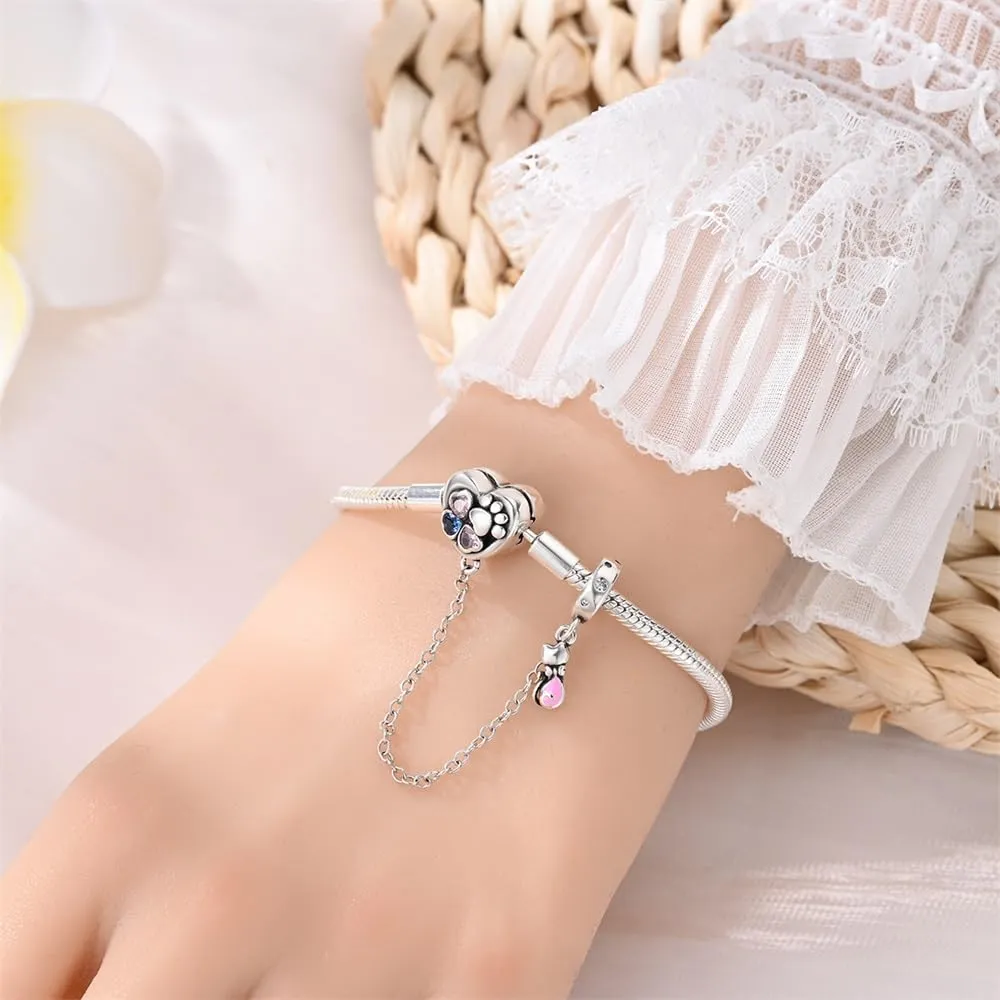 KUNSIR Moments Bracciale Snake in Argento Sterling 925 per Ciondolo, Compatibile con Pandora, 19cm - immagine 4