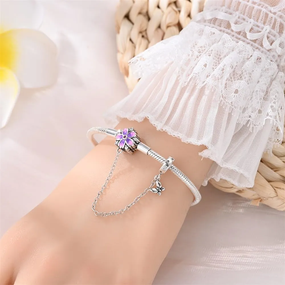 KUNSIR Bracciale Snake in Argento Sterling 925 per Ciondoli Compatibile con Pandora, 19cm - immagine 4