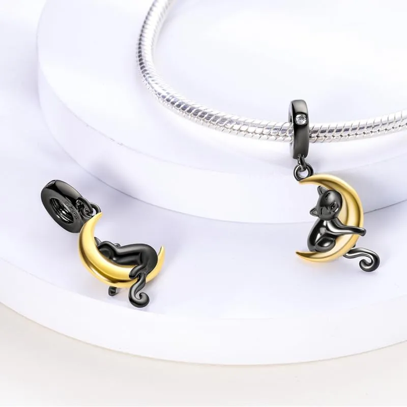 KUNSIR Bead Charm Ciondolo Argento Sterling 925 con Cubic Zirconia per Braccialetti e Collane Europei - immagine 2