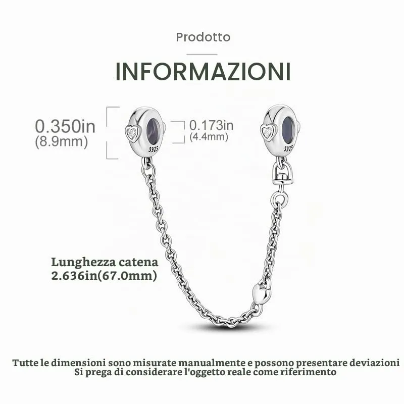 KUNSIR 925 Sterling Silver Bead Charm with Cubic Zirconia for Pandora Compatible Bracelets and Necklaces - immagine 4