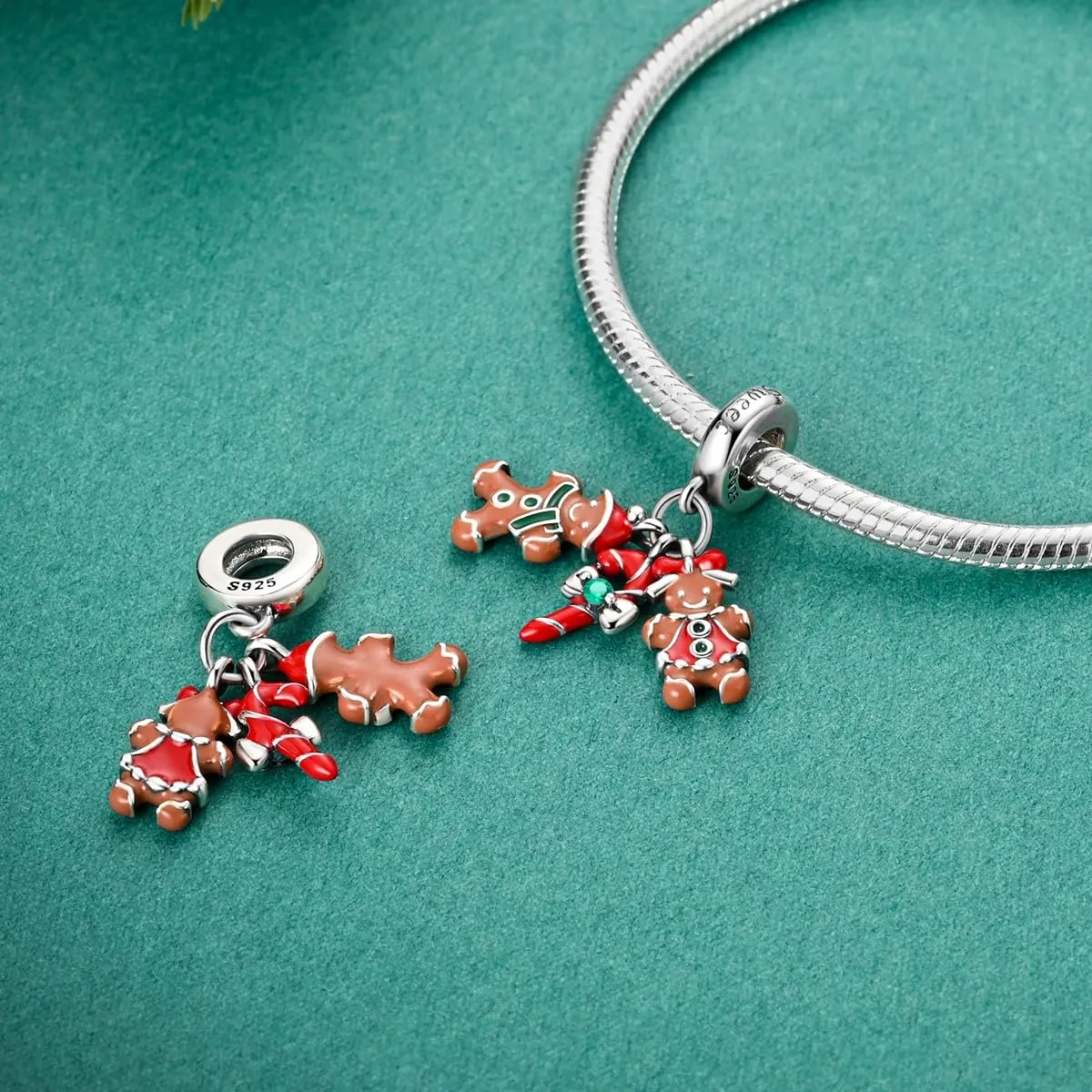 KUNSIR Ciondolo in Argento Sterling 925 con Cubic Zirconia per Braccialetti e Collane Europei - immagine 2