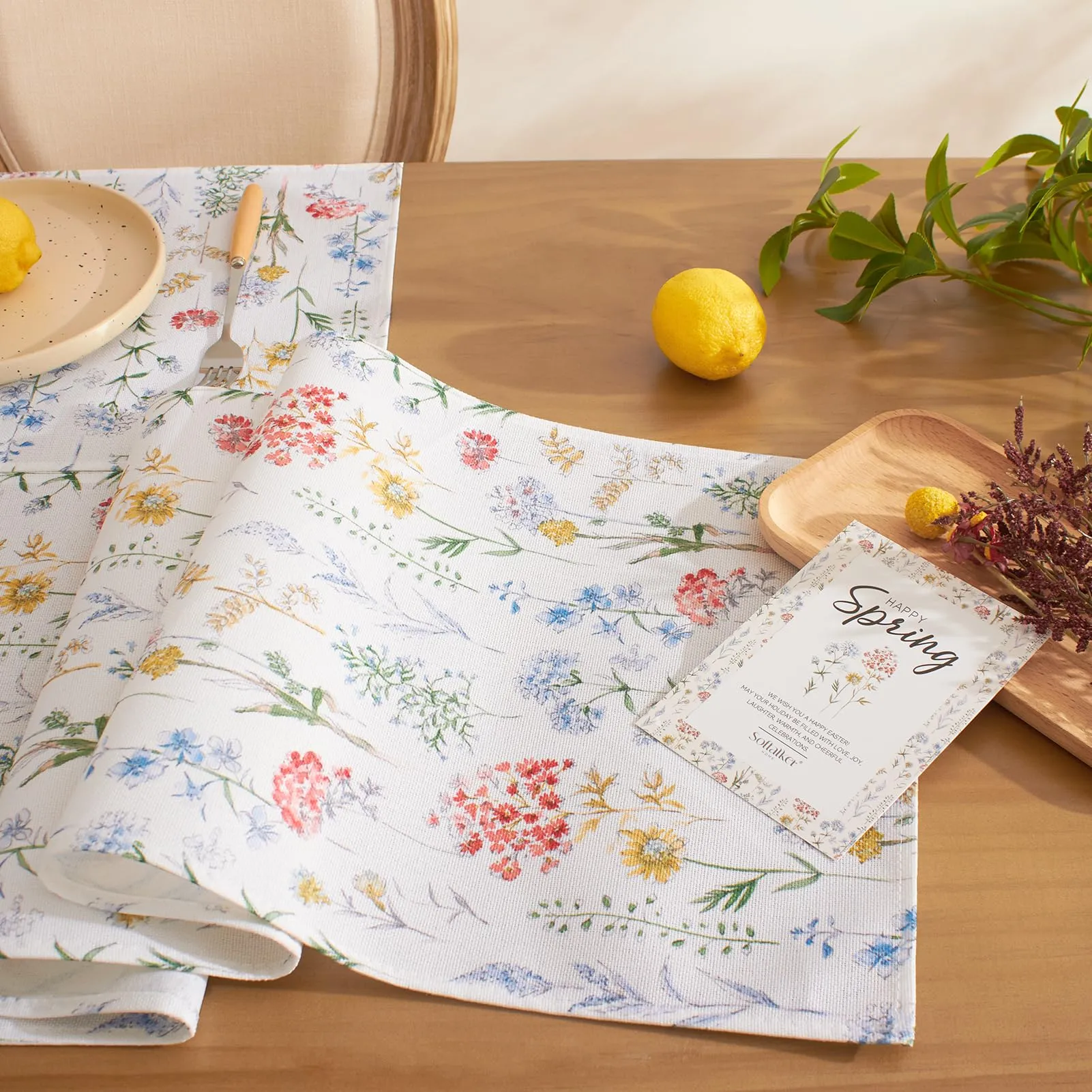 Softalker Runner da Tavolo Floreale, 33 x 183 cm, Poliestere - immagine 5