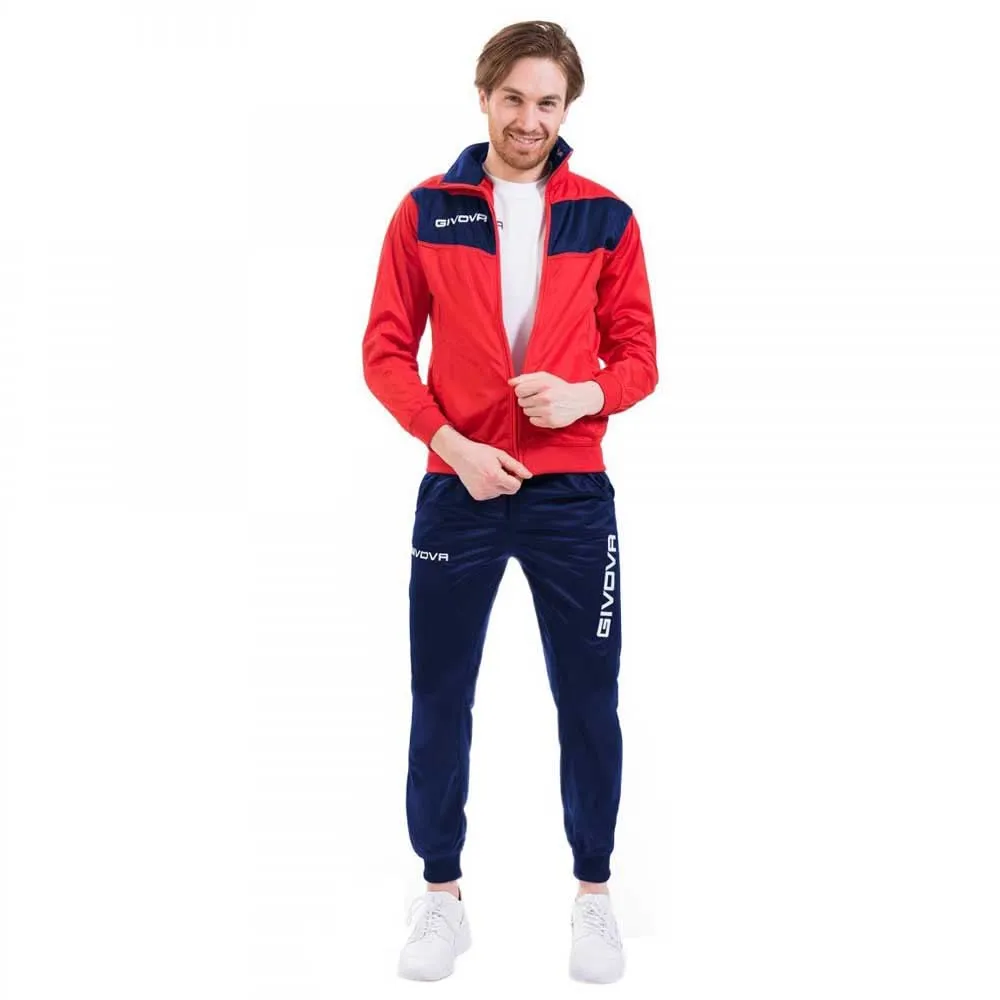 Givova Tuta Visa Triacetato Rosso/Blu 3XS - immagine 1
