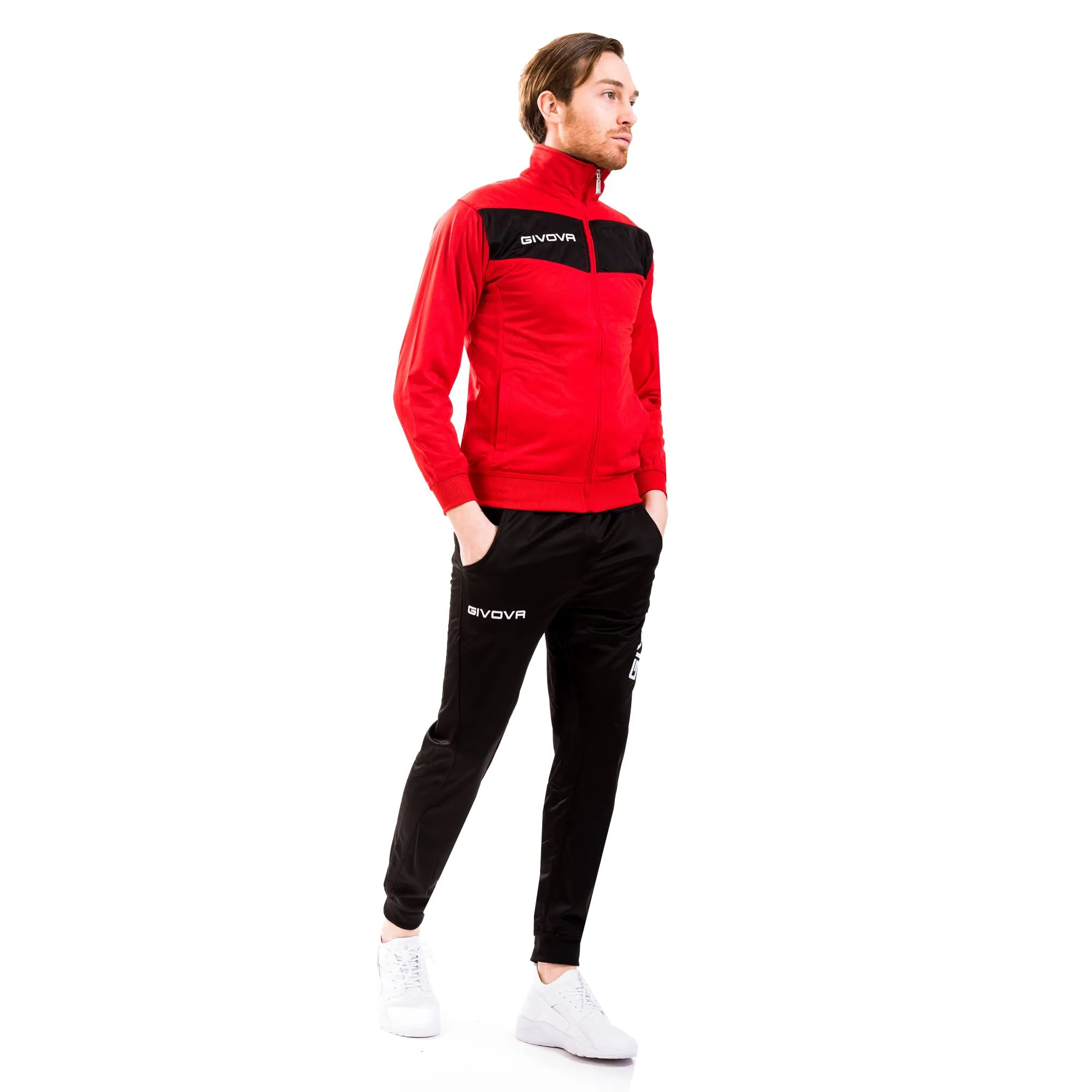 Givova Tuta Visa Triacetato Rosso/Nero 3XS - immagine 1