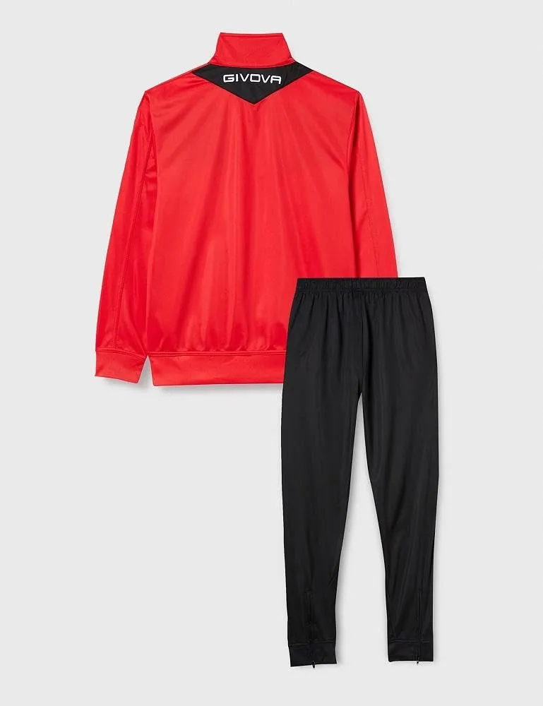 Givova Tuta Visa Triacetato Rosso/Nero 3XS - immagine 3