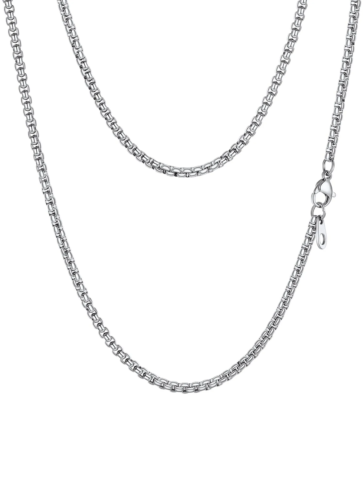 PROSTEEL Collana Uomo in Acciaio Inossidabile 3mm 55cm - immagine 1