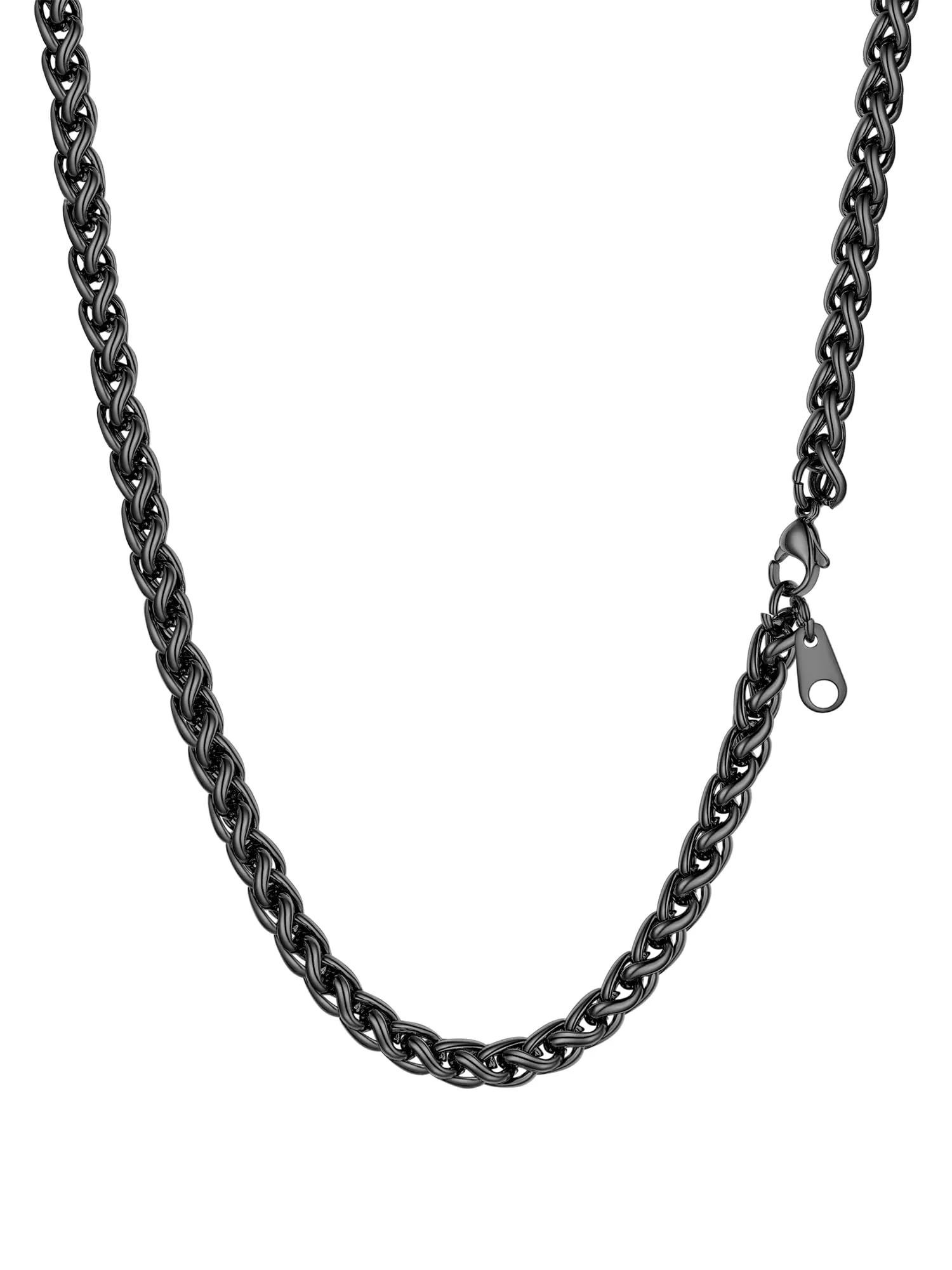 PROSTEEL Collana a Maglia Spiga in Acciaio Inox 316L, 6mm x 76cm - immagine 1