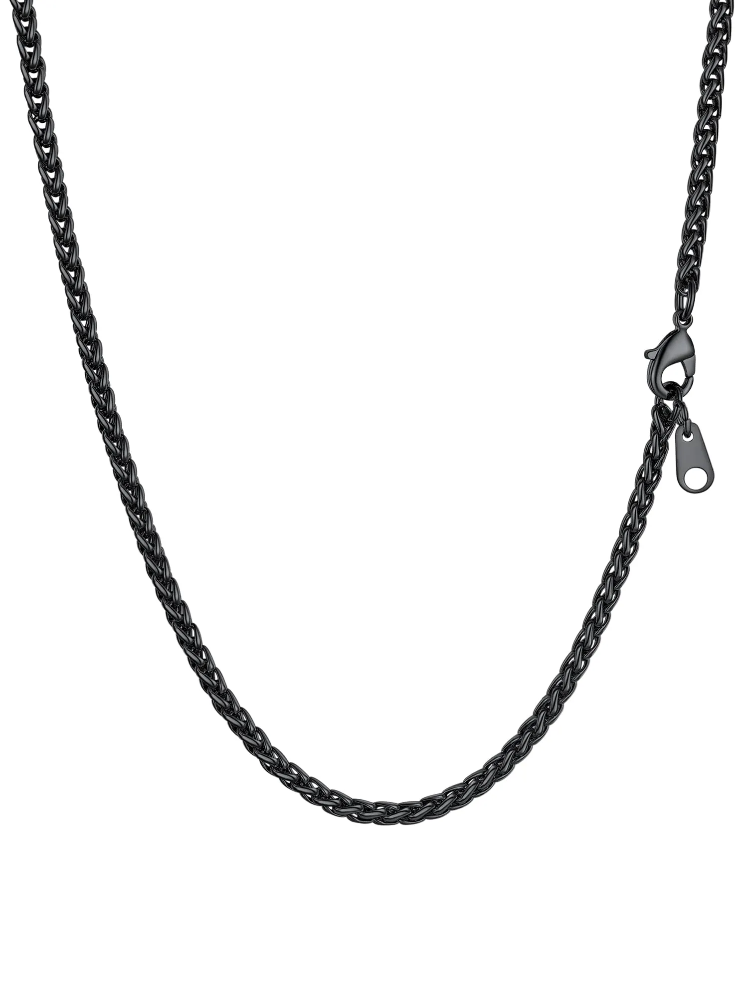 PROSTEEL Collana a Maglia Spiga in Acciaio Inox 316L, 3mm x 66cm - immagine 1