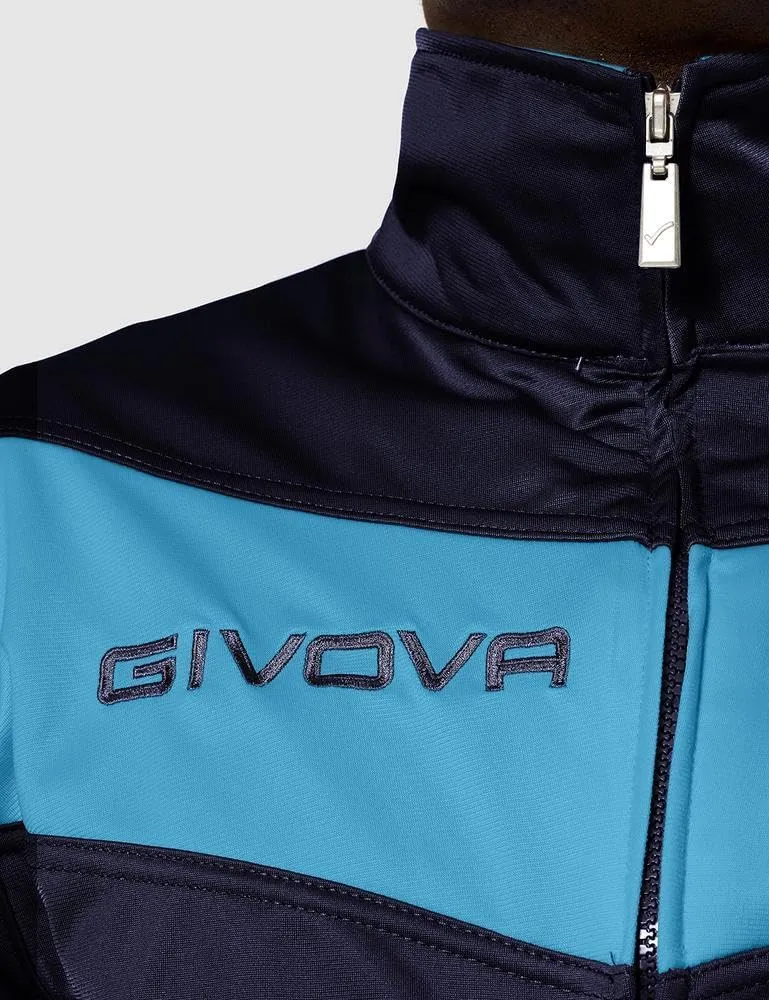 Givova Tuta Visa Triacetato Blu/Turchese, Taglia S - immagine 4