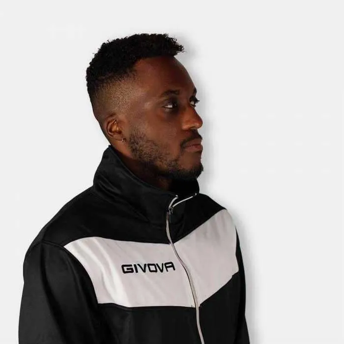 Givova Tuta Visa Triacetato Nero/Bianco 4XS - immagine 2