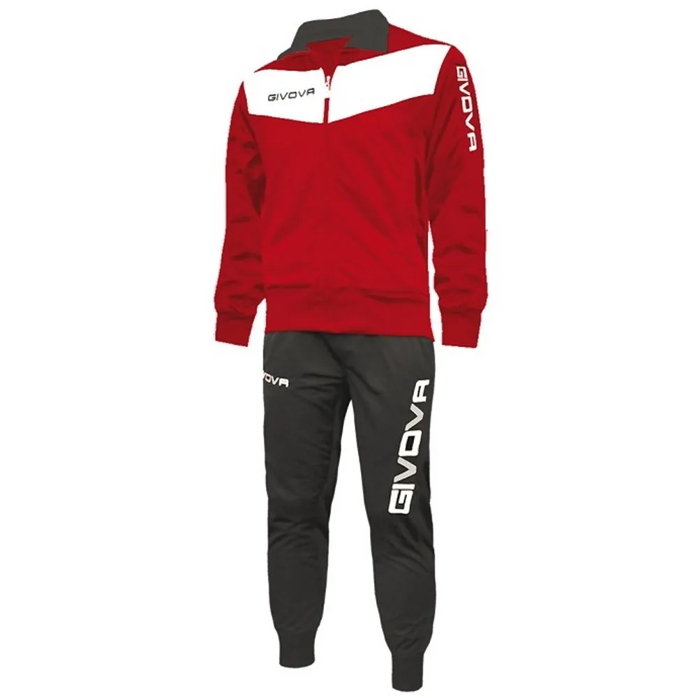 Givova Tuta Visa Triacetato Rosso/Bianco 5XS - immagine 1