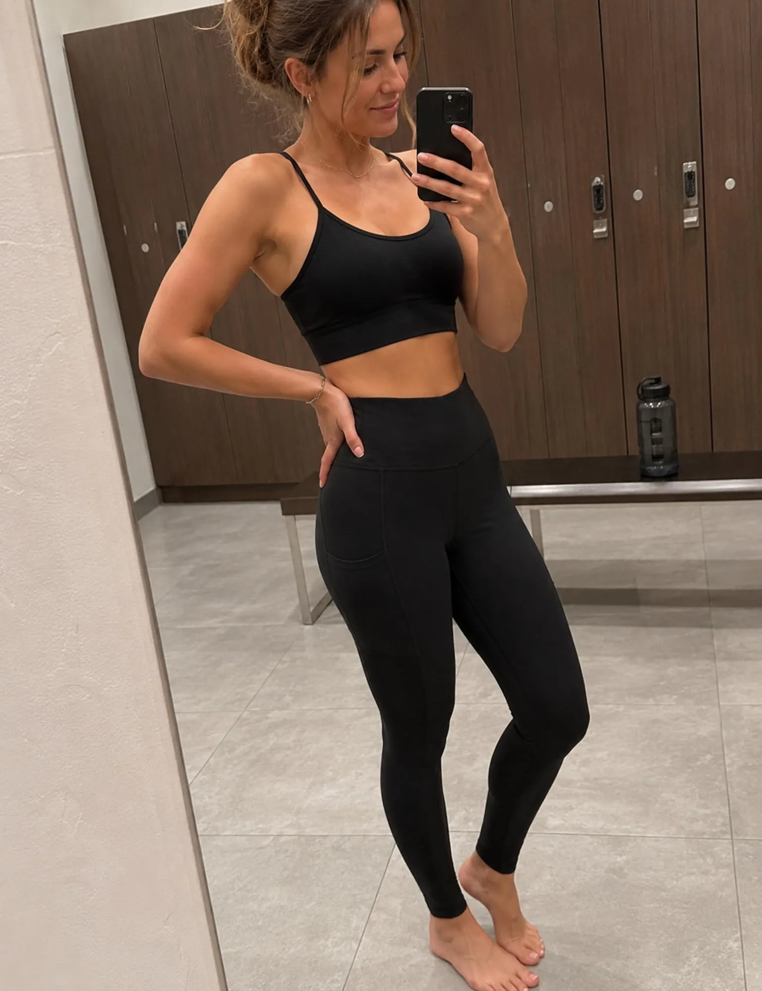 CAMBIVO Leggins Sportivi Donna Push up a Vita Alta con Tasche, Pantaloni Yoga e Fitness SF10 - immagine 9