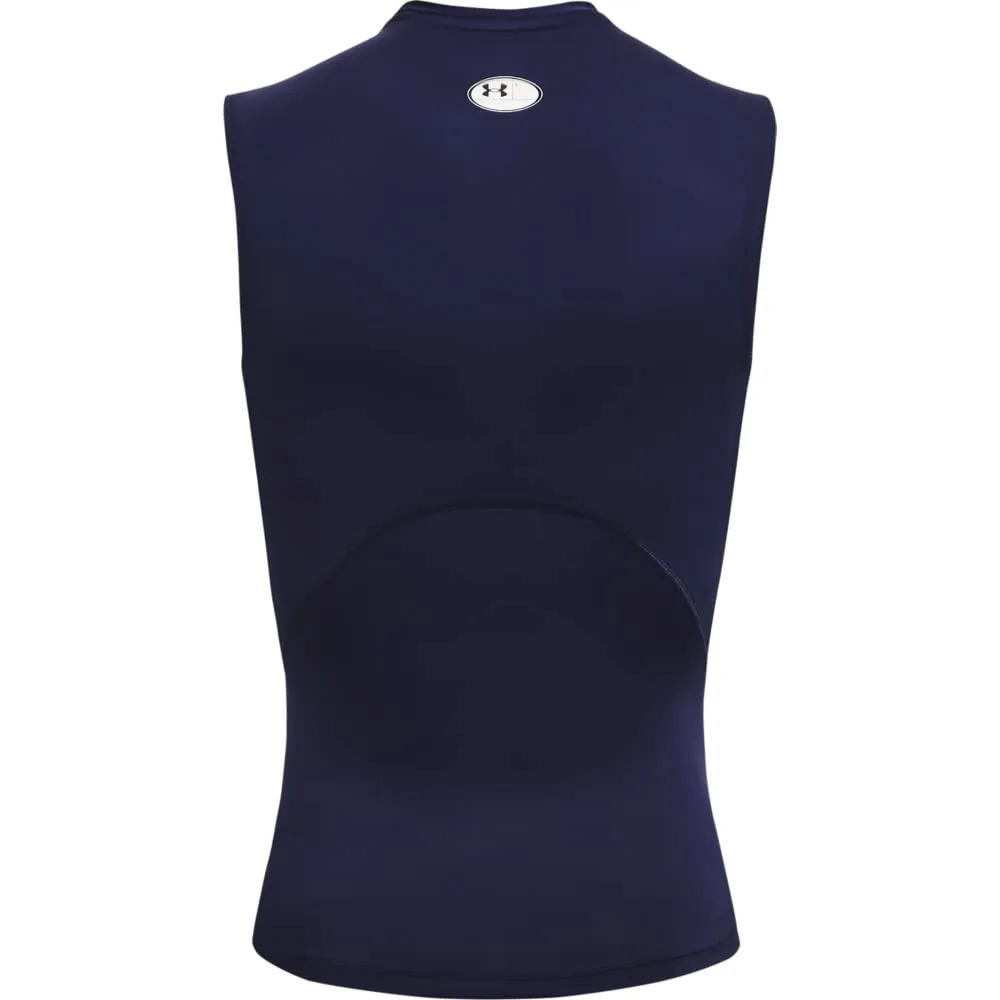 Under Armour UA HG Armour Comp SL Shirt - Midnight Navy / White - immagine 5