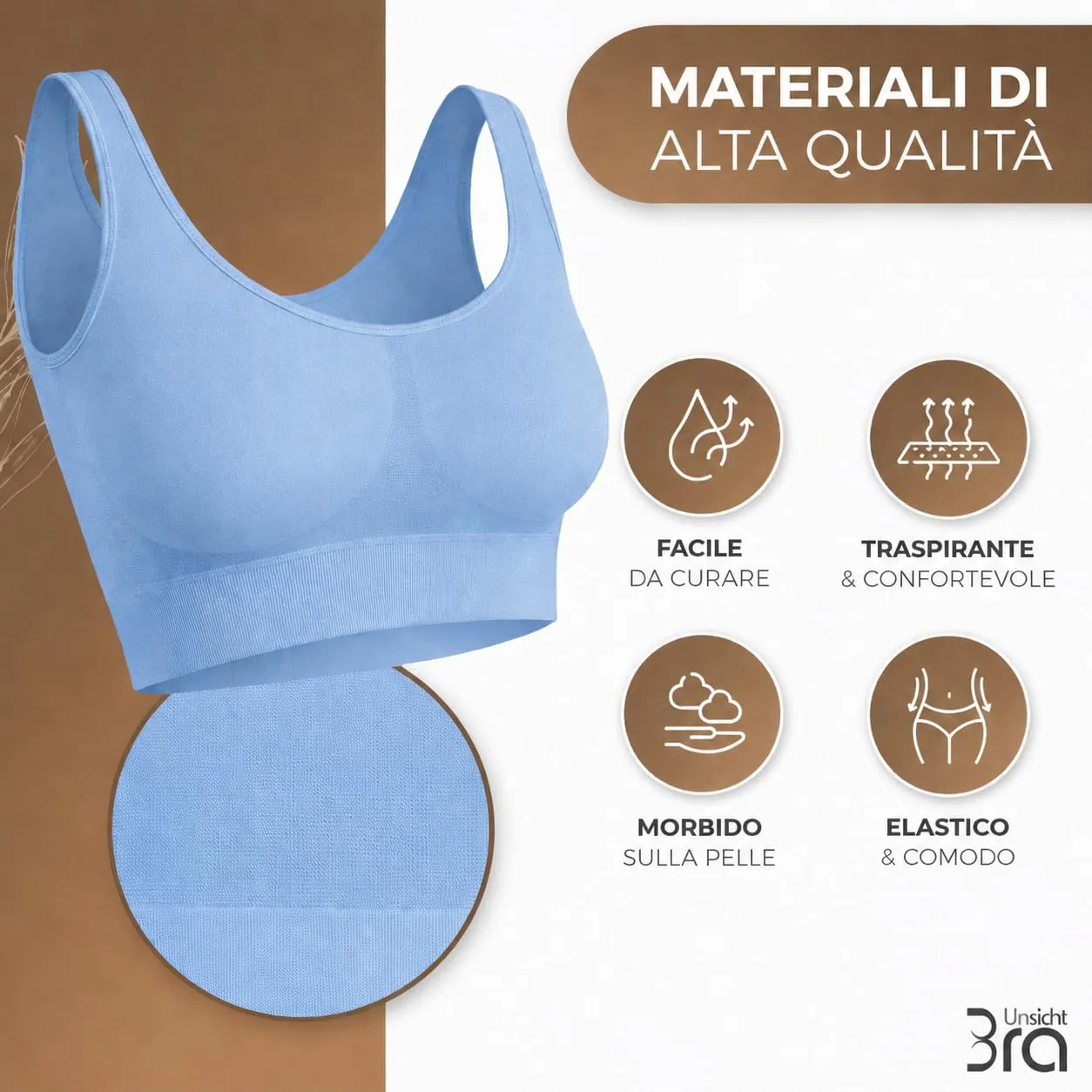UnsichtBra Reggiseno Benessere Sportivo XL PasBla - immagine 2