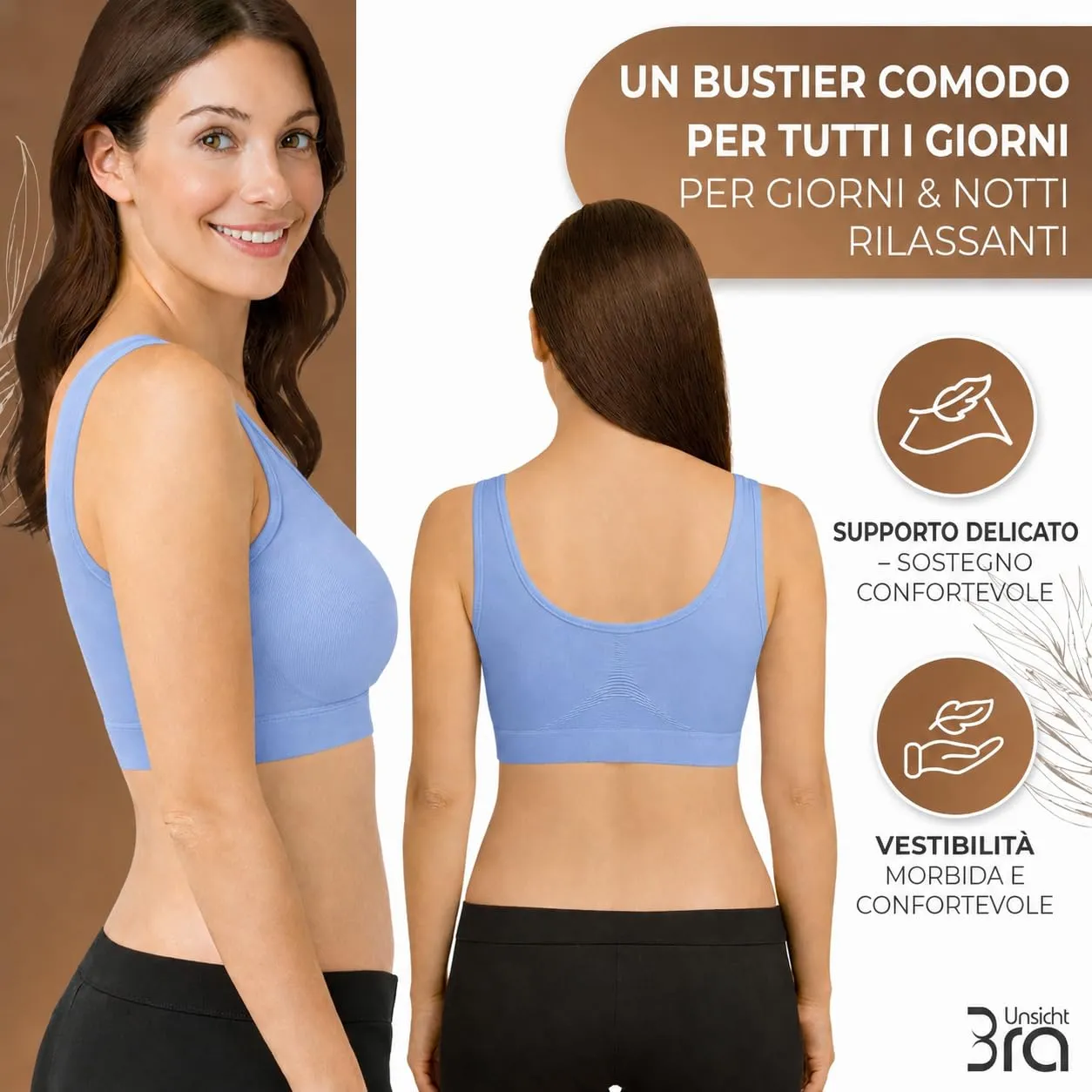 UnsichtBra Reggiseno Benessere Sportivo XL PasBla - immagine 6
