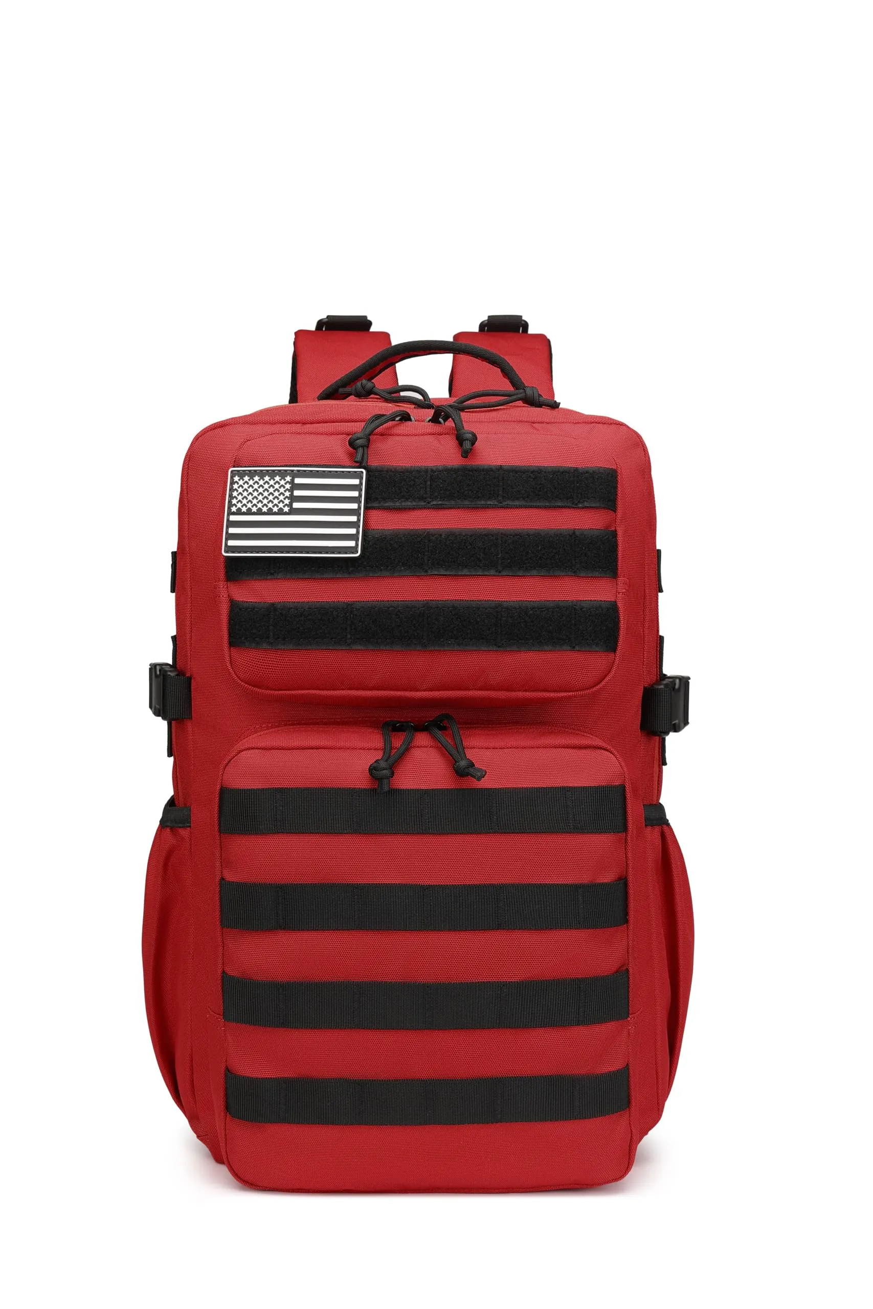 Wotony Zaino Tattico Militare Impermeabile 25L, Rosso/Escursione - immagine 2