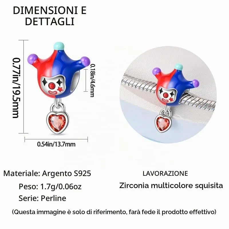 TINSLO Bead Charm in Argento Sterling 925 con Cubic Zirconia, Compatibile con Braccialetti e Collane Europee - immagine 5
