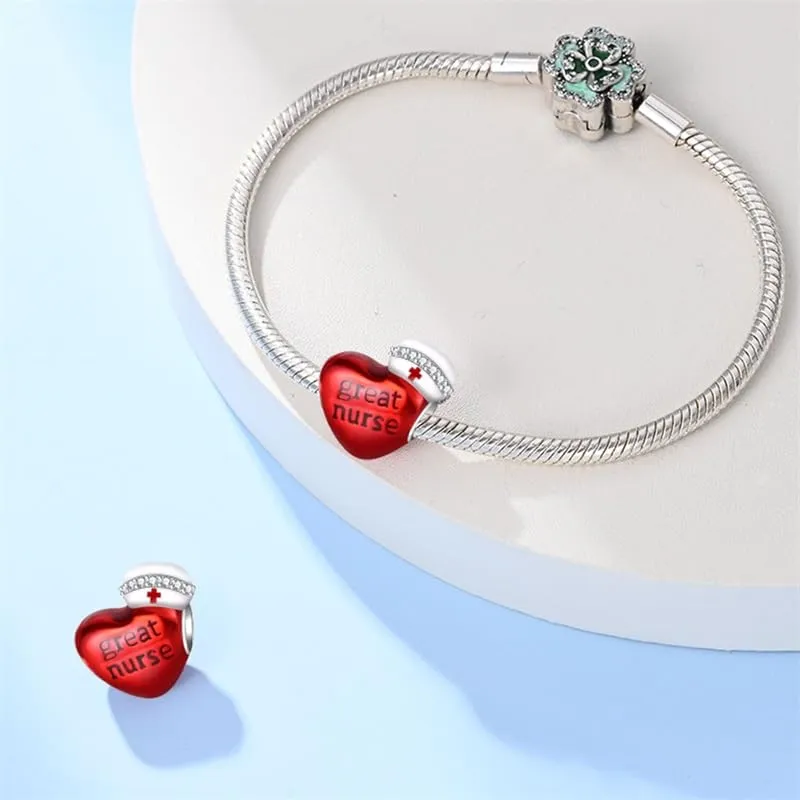 Pandach Bead Charm Ciondolo Argento Sterling 925 con Cubic Zirconia per Braccialetti e Collane Europei - immagine 3