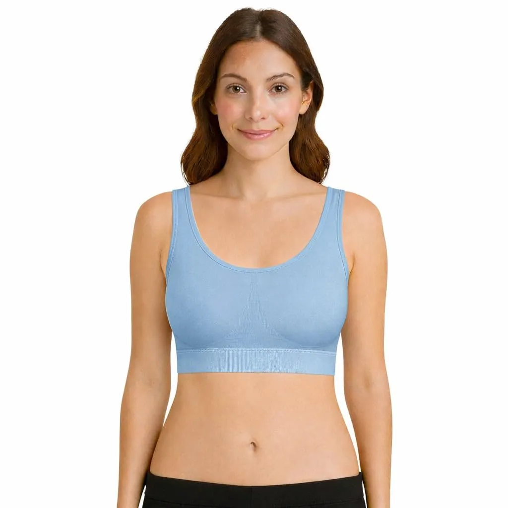 UnsichtBra Reggiseno Benessere Sportivo per Donna, Taglia S, Blu Crema - immagine 8