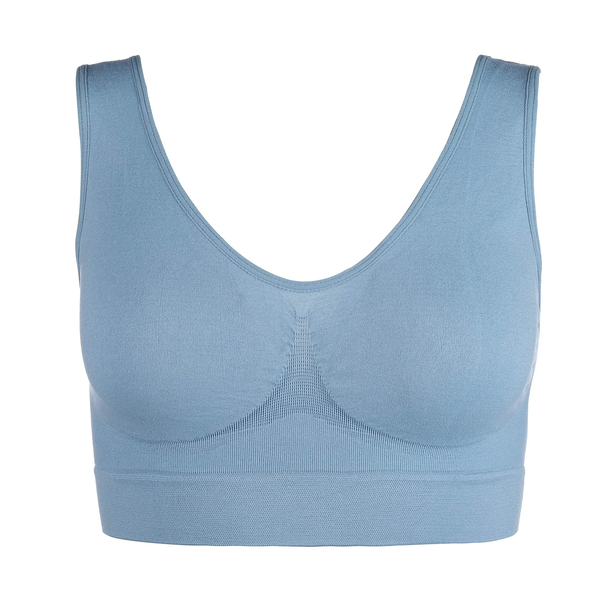 UnsichtBra Set di 3 Reggiseni Senza Ferretto, Senza Cuciture, Nero, Bianco, Beige - immagine 8
