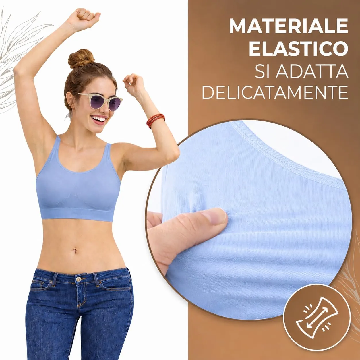 UnsichtBra Reggiseno Benessere Sportivo 3XL PasBla - immagine 5