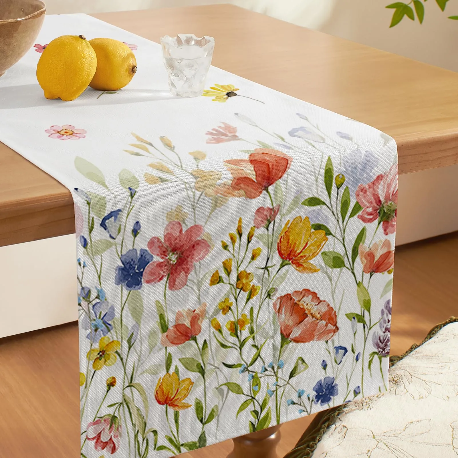 Softalker Runner da Tavolo a Fiori Selvatici, 33 x 305 cm - immagine 3