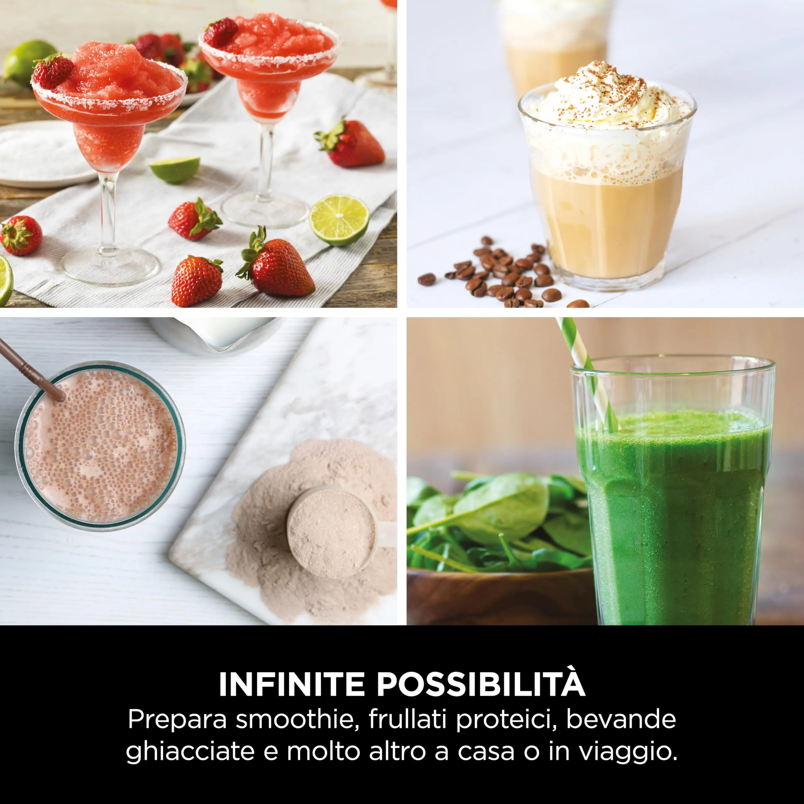 Ninja Blast Frullatore Portatile x2 530 ml, Oro Rosa e Argento Metallico, BC151UKEUGV - immagine 10