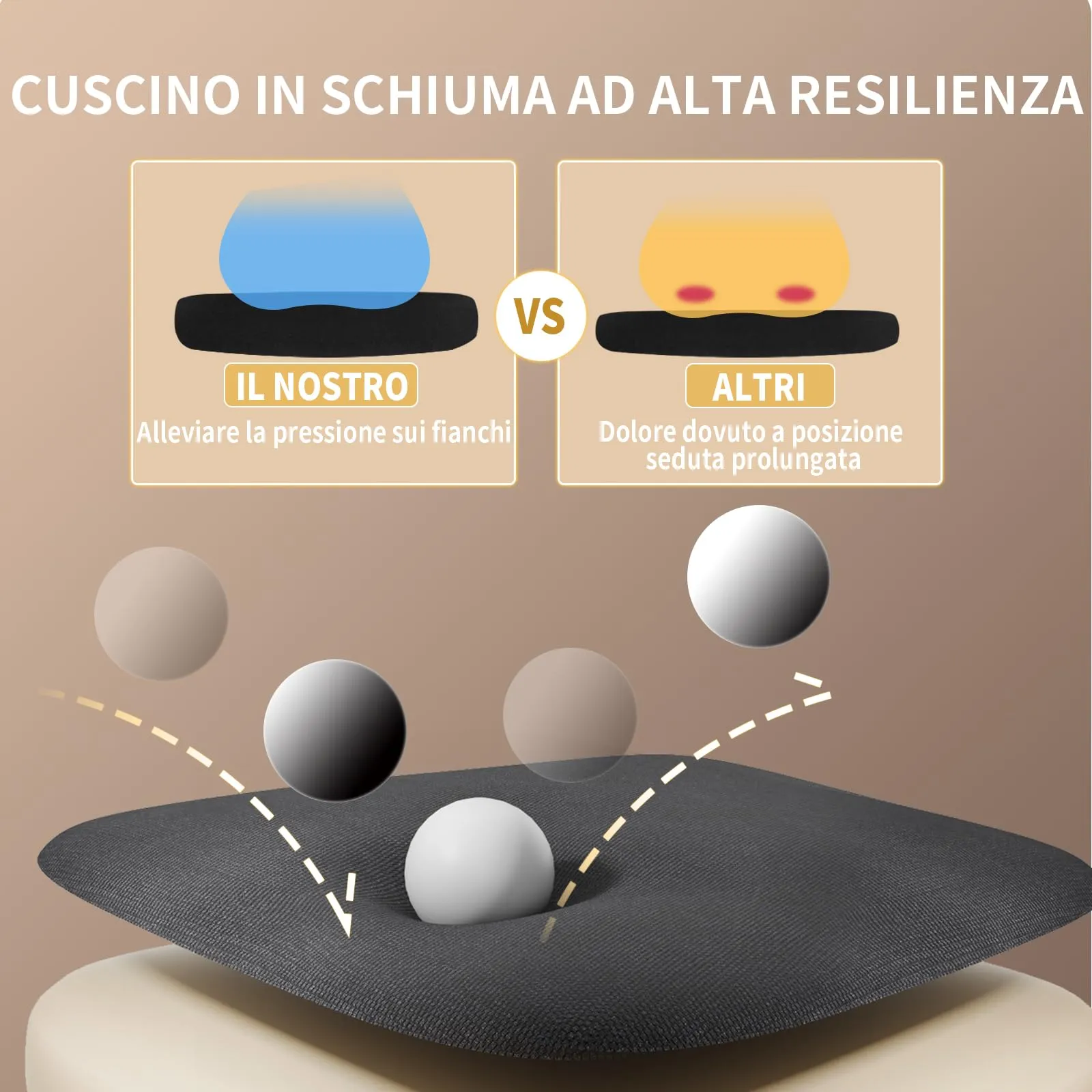naspaluro Sedia da Ufficio Ergonomica, Braccioli Pieghevoli, Altezza Regolabile, Seduta e Schienale in Rete Respirante, Girevole con Ruote, Funzione Oscillante, Nera - immagine 7