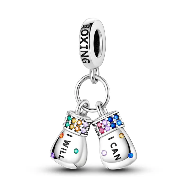 KUNSIR Bead Charm in Argento Sterling 925 con Cubic Zirconia per Braccialetti e Collane Europei - immagine 1
