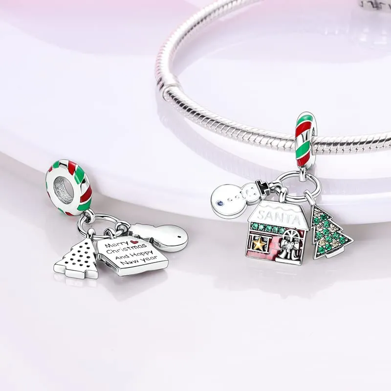 KUNSIR Bead Charm Ciondolo Argento Sterling 925 con Cubic Zirconia per Braccialetti e Collane Europei - immagine 2