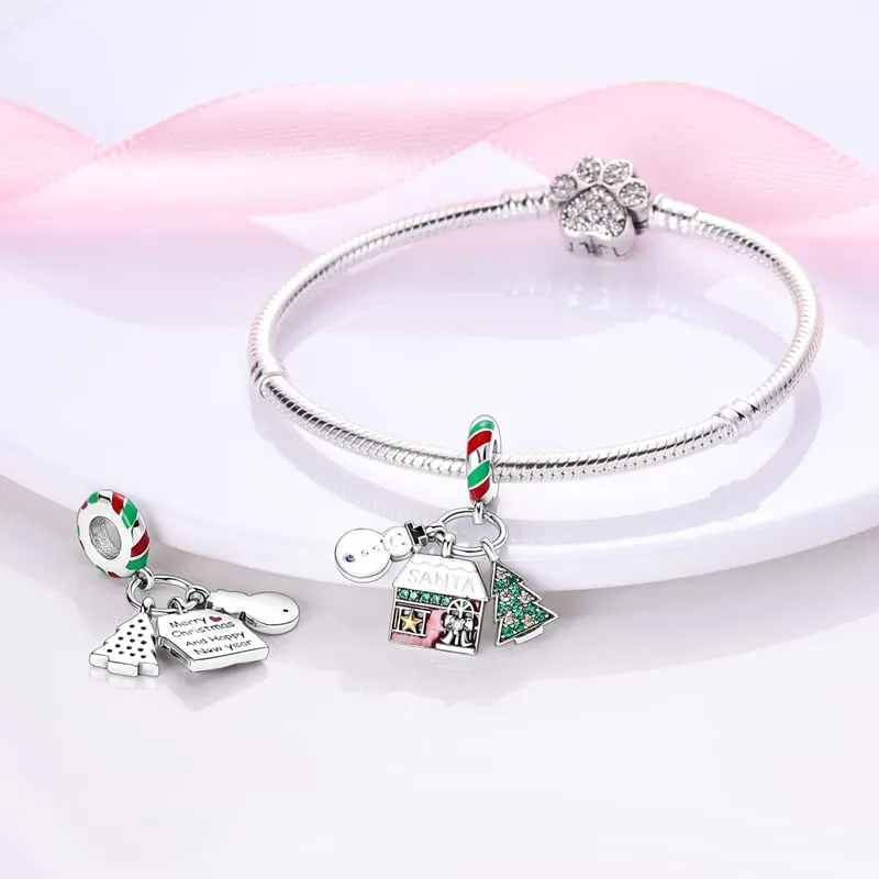 KUNSIR Bead Charm Ciondolo Argento Sterling 925 con Cubic Zirconia per Braccialetti e Collane Europei - immagine 3