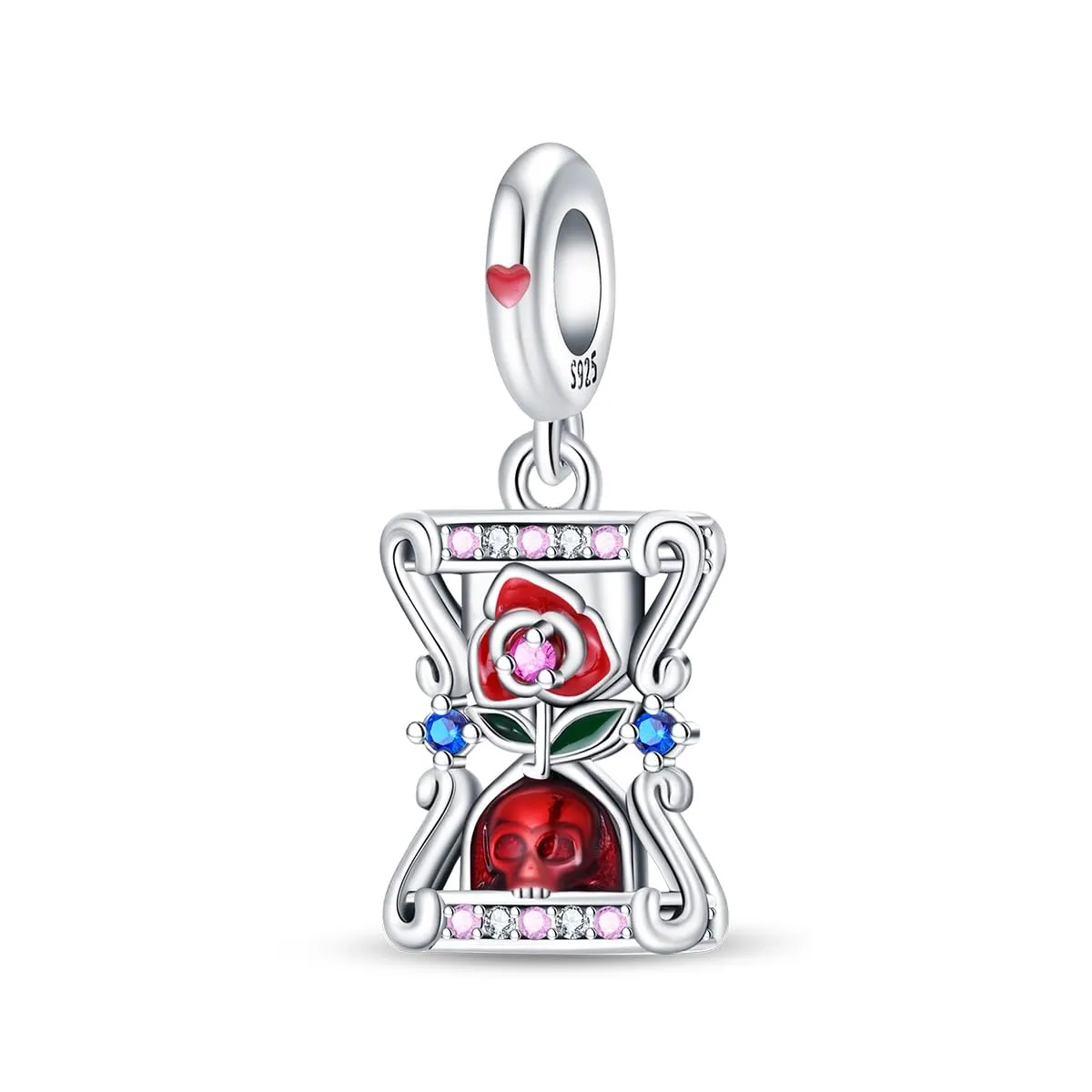 Pandach Bead Charm in Argento Sterling 925 con Cubic Zirconia per Braccialetti e Collane Europei - immagine 1