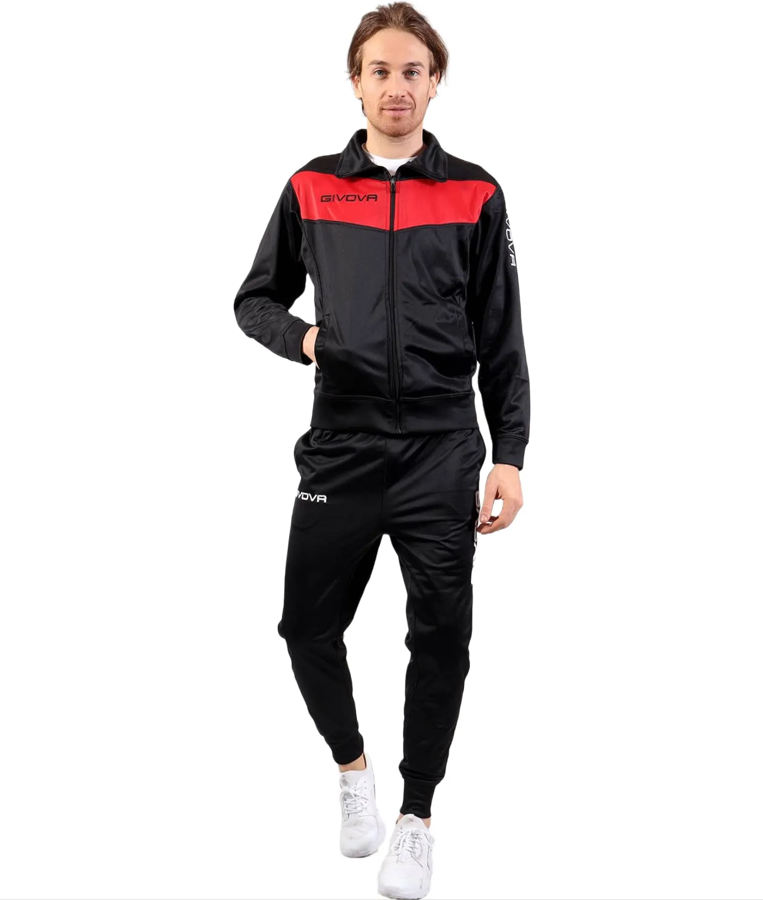 Givova Tuta Visa Triacetato 4S Rosso/Nero Tg. M - immagine 1