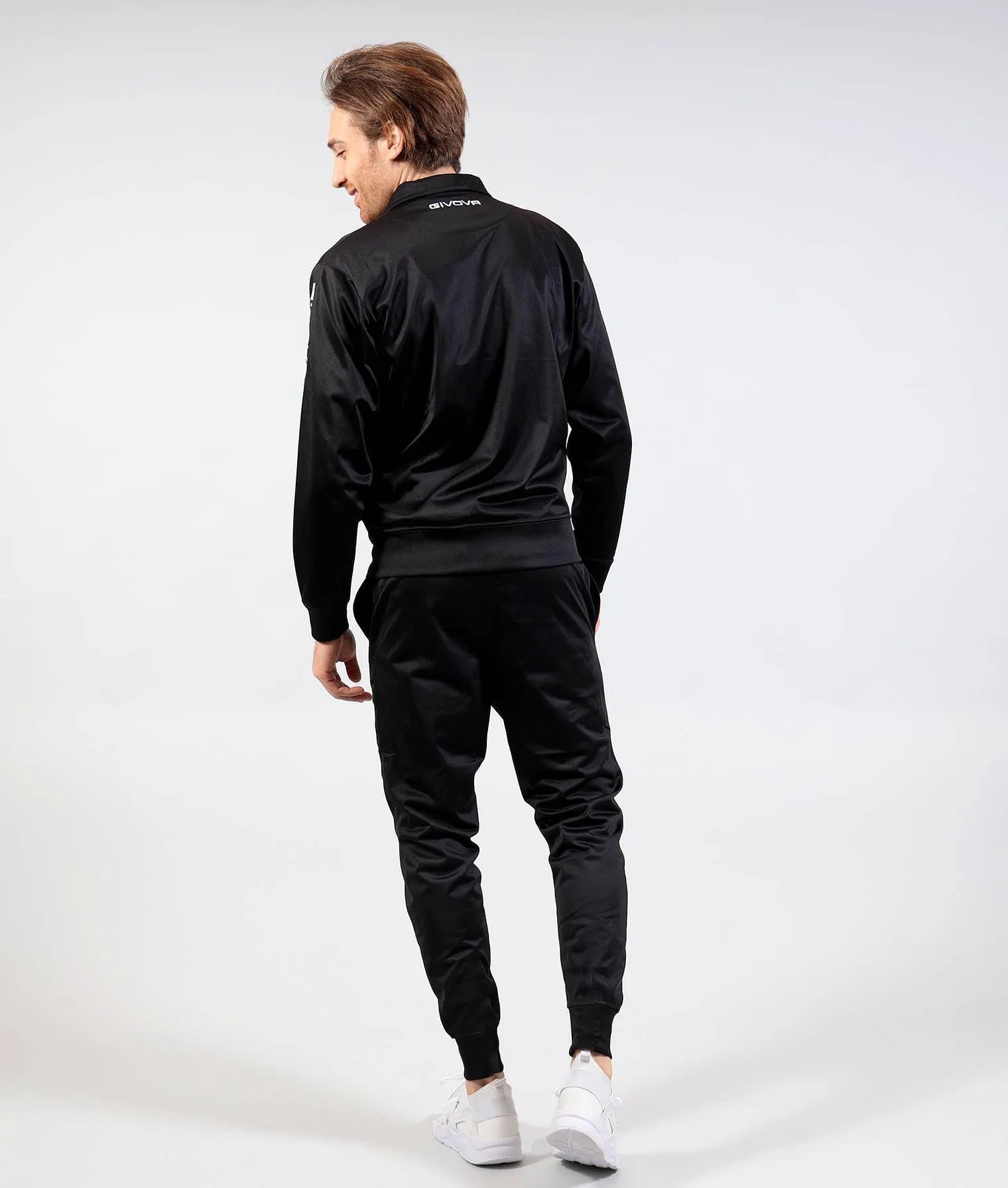 Givova Tuta Visa Triacetato Nero/Granata 4S, 3XL - immagine 2