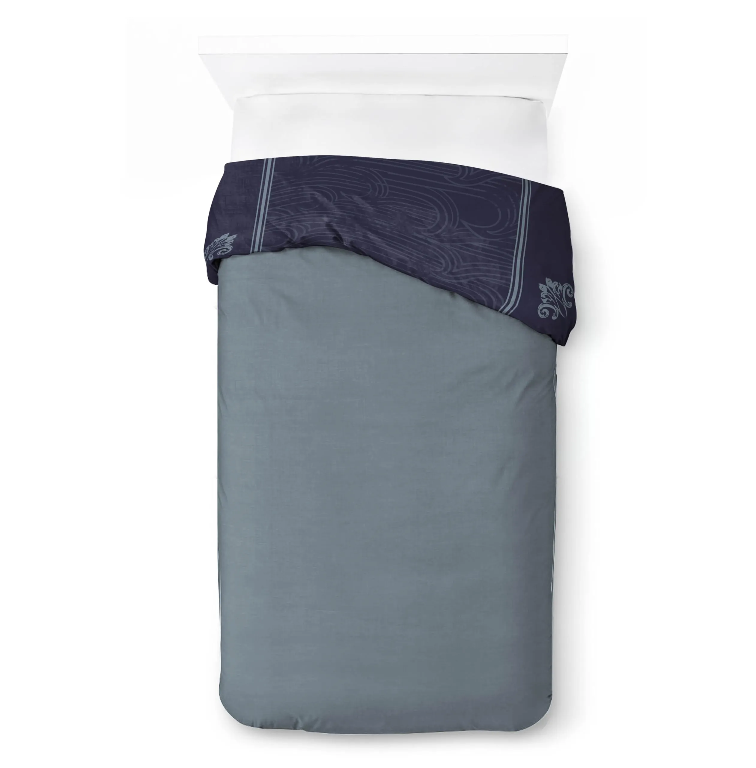Jay Franco Netflix One Piece Set Copripiumino Singolo con Federa, 100% Cotone, Blu Navy, Set da 2 Pezzi - immagine 3