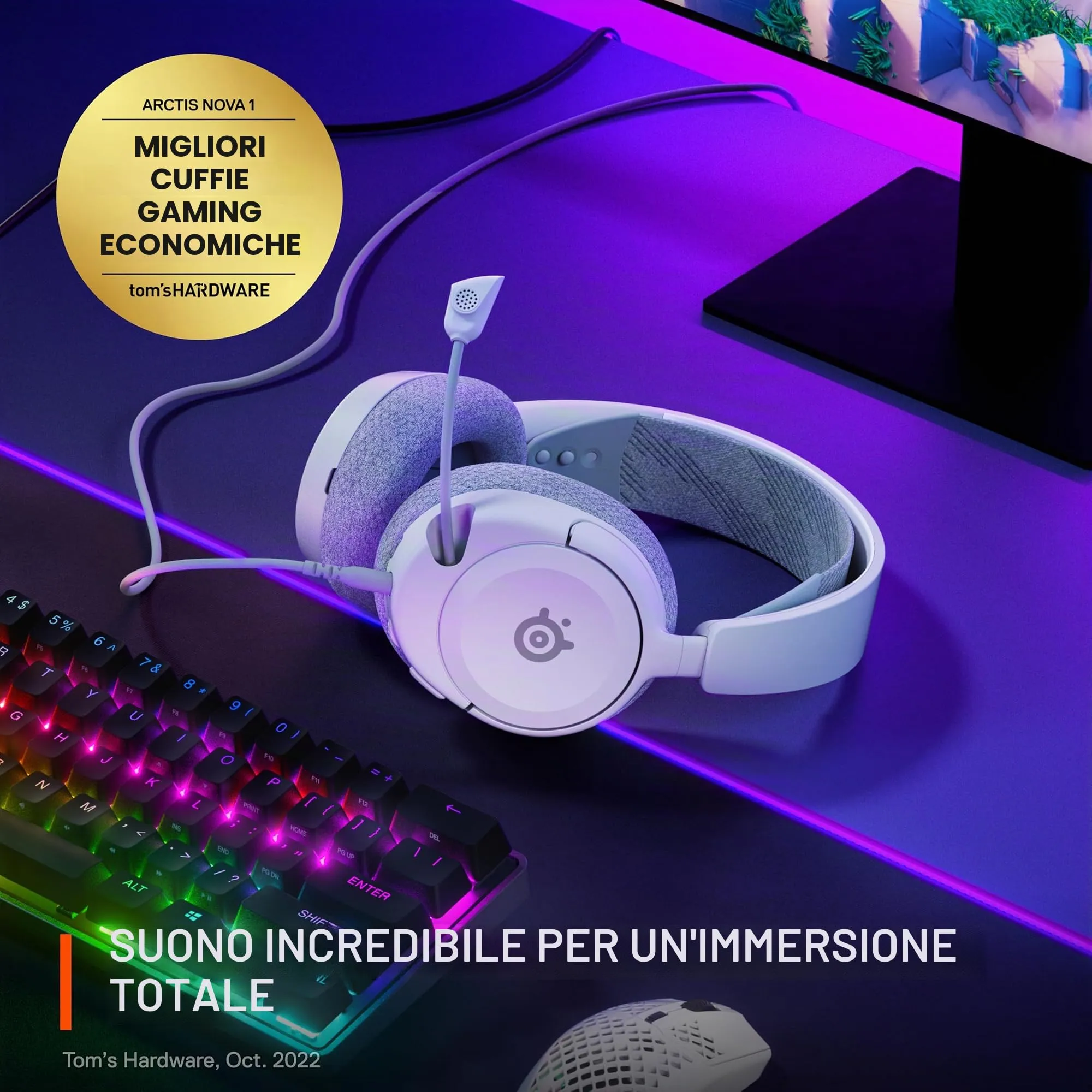 SteelSeries Arctis Nova 1 Cuffie da gioco multi-sistema - immagine 7