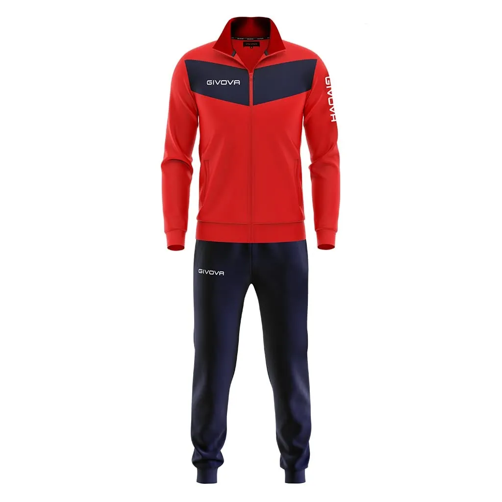 Givova Tuta Visa Triacetato 4S Rosso/Blu 4XL - immagine 1