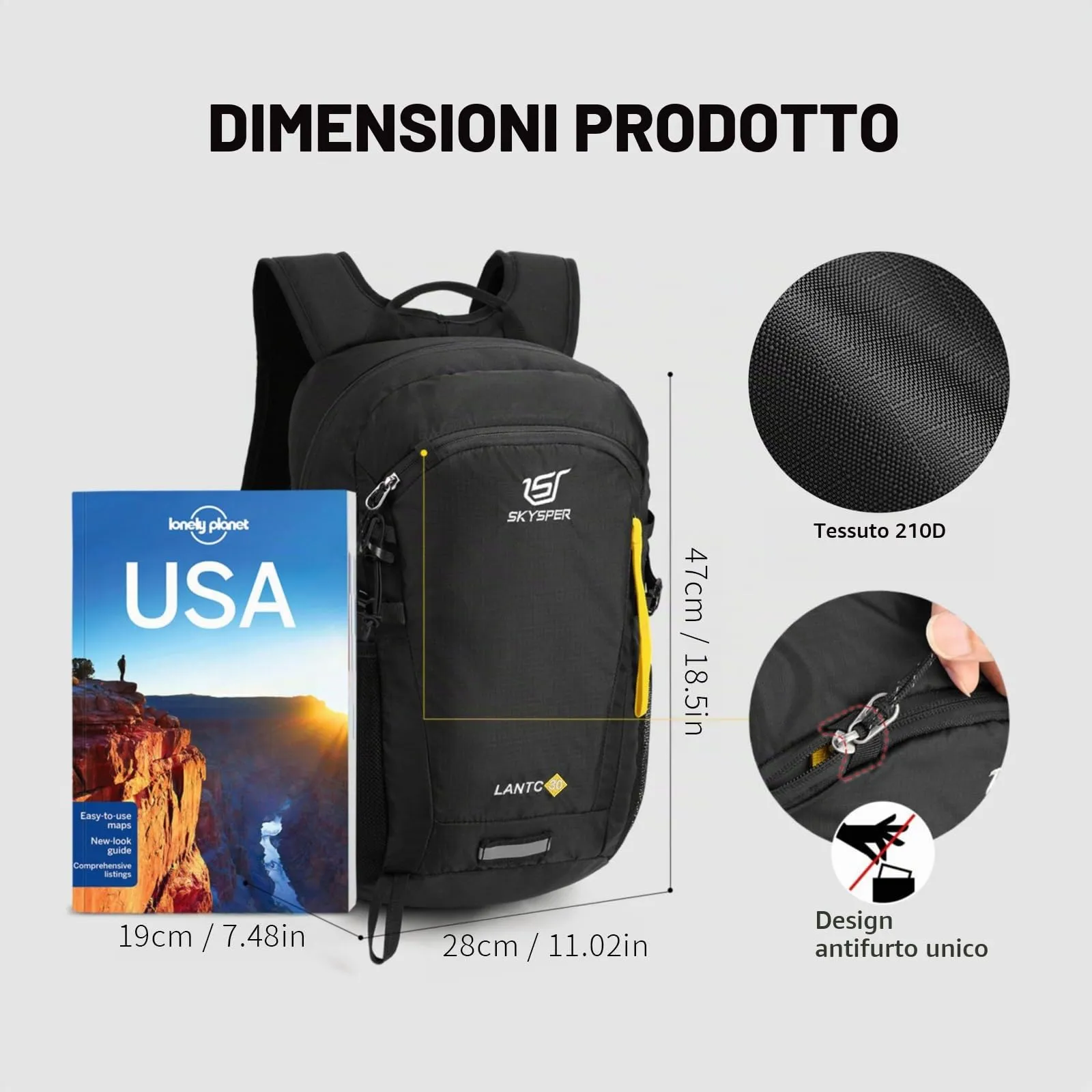 SKYSPER Zaino da Hiking 30L - immagine 7
