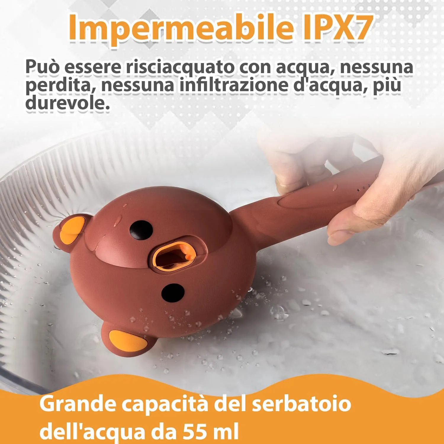 POIIOPY Spazzola a Vapore per Gatti, 2 Livelli di Spruzzo, Pulsante di Rilascio Autopulente, RK35-Y - immagine 4
