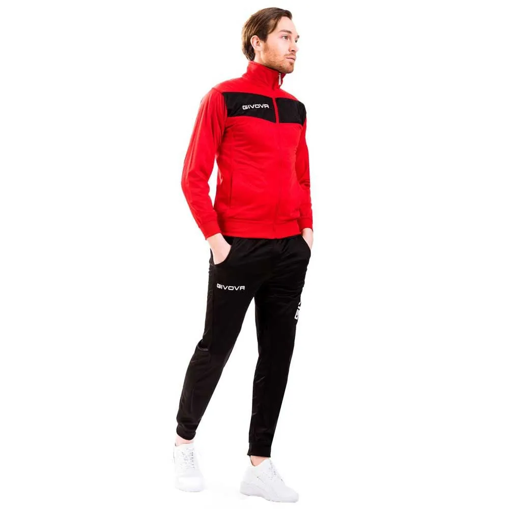 Givova Tuta Visa Triacetato Rosso/Nero 5XL - immagine 1