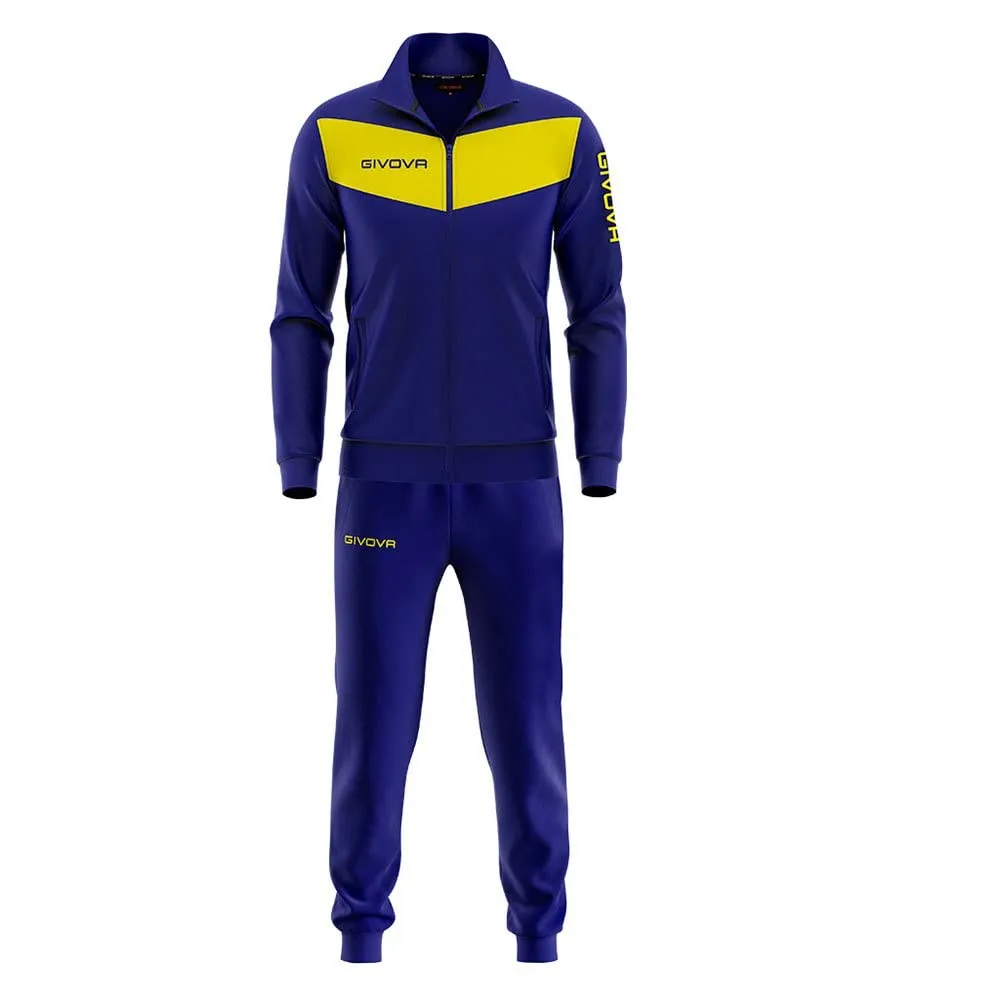 Givova Tuta Visa Triacetato 4S Blu/Giallo XL - immagine 1