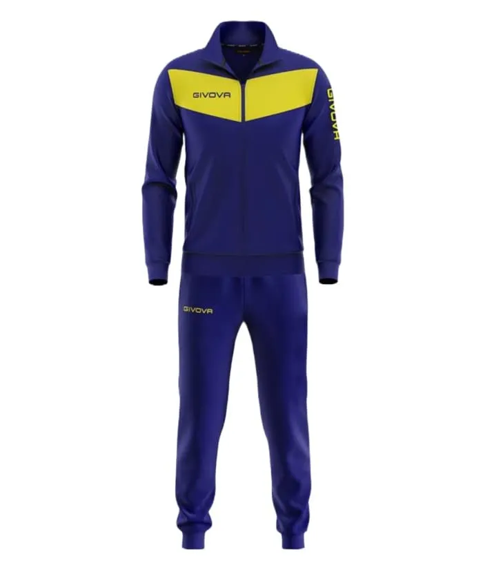 Givova Tuta Visa Triacetato 4S Blu/Giallo Tg. L - immagine 1
